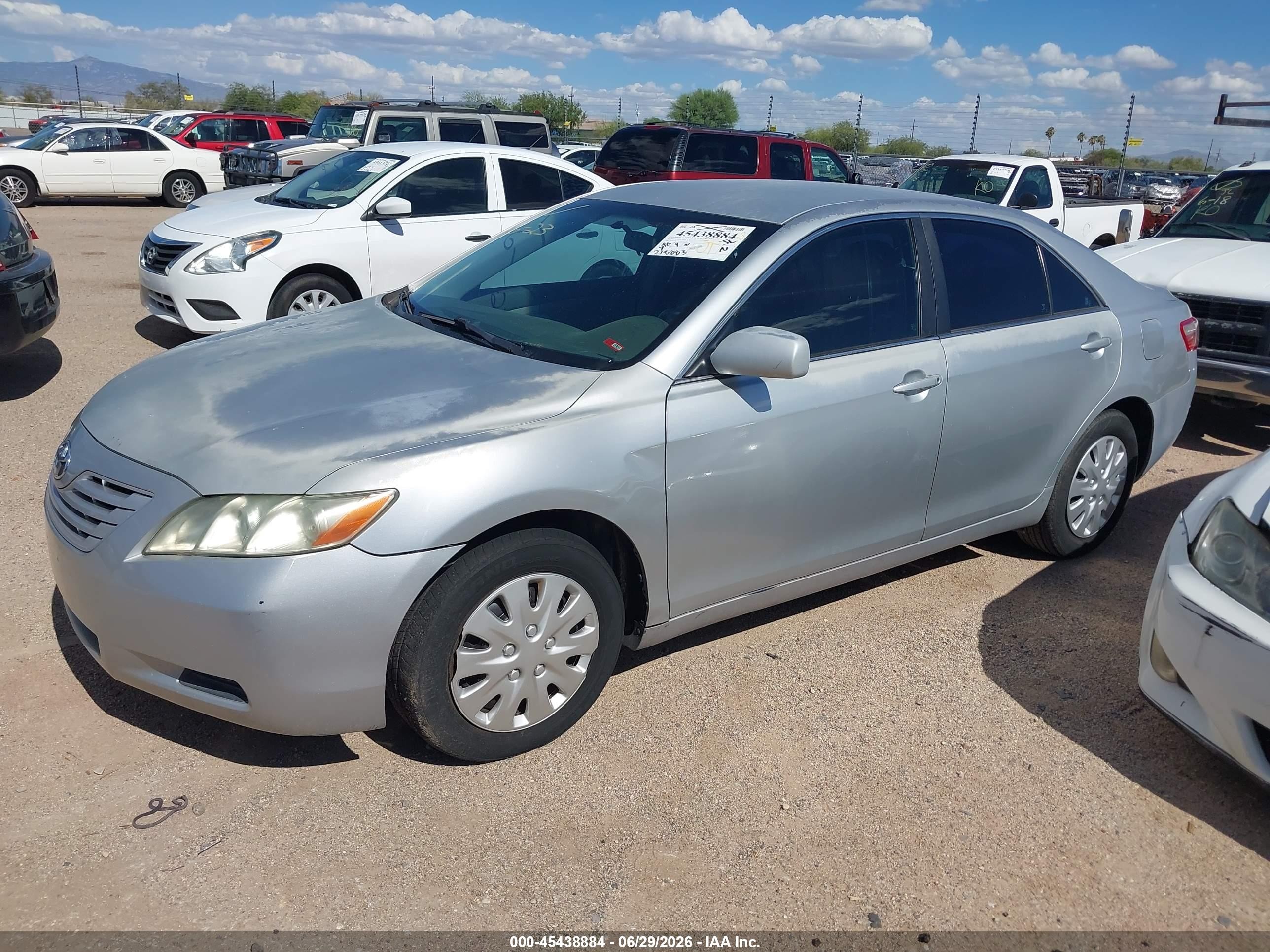 2007 Toyota Camry Le Silver vin: 4T1BE46K67U566351
