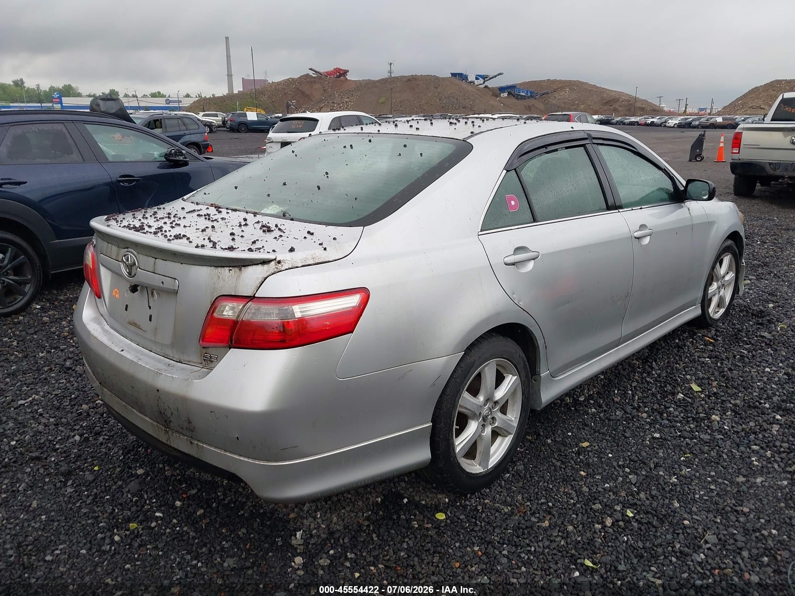 2007 Toyota Camry Se Silver vin: 4T1BE46K67U566589