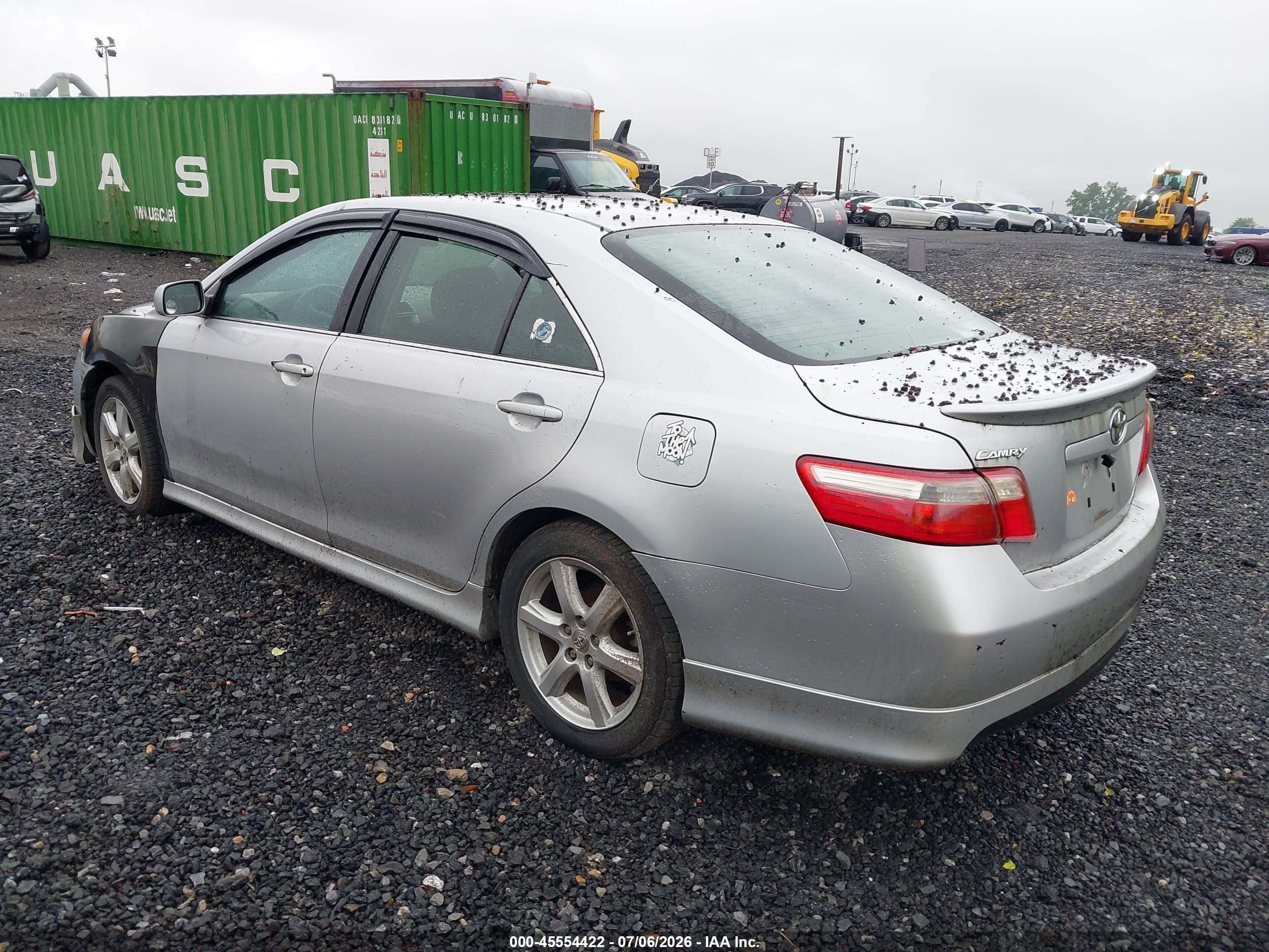 2007 Toyota Camry Se Silver vin: 4T1BE46K67U566589