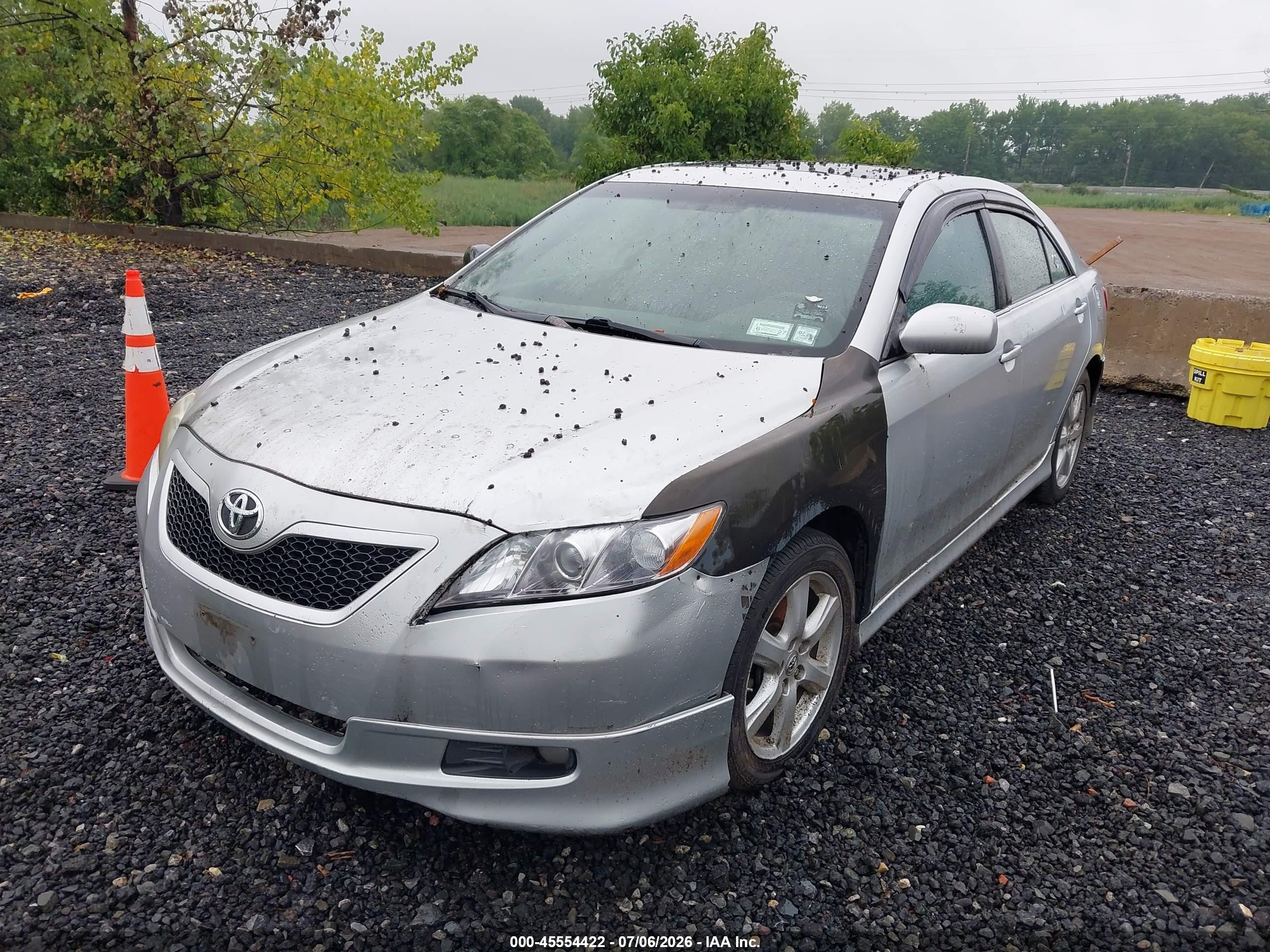 2007 Toyota Camry Se Silver vin: 4T1BE46K67U566589