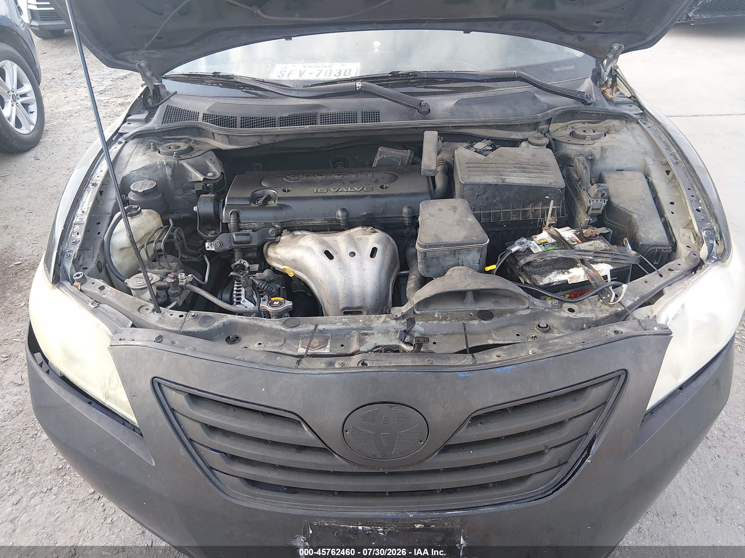 2007 Toyota Camry Le Черный vin: 4T1BE46K67U581805