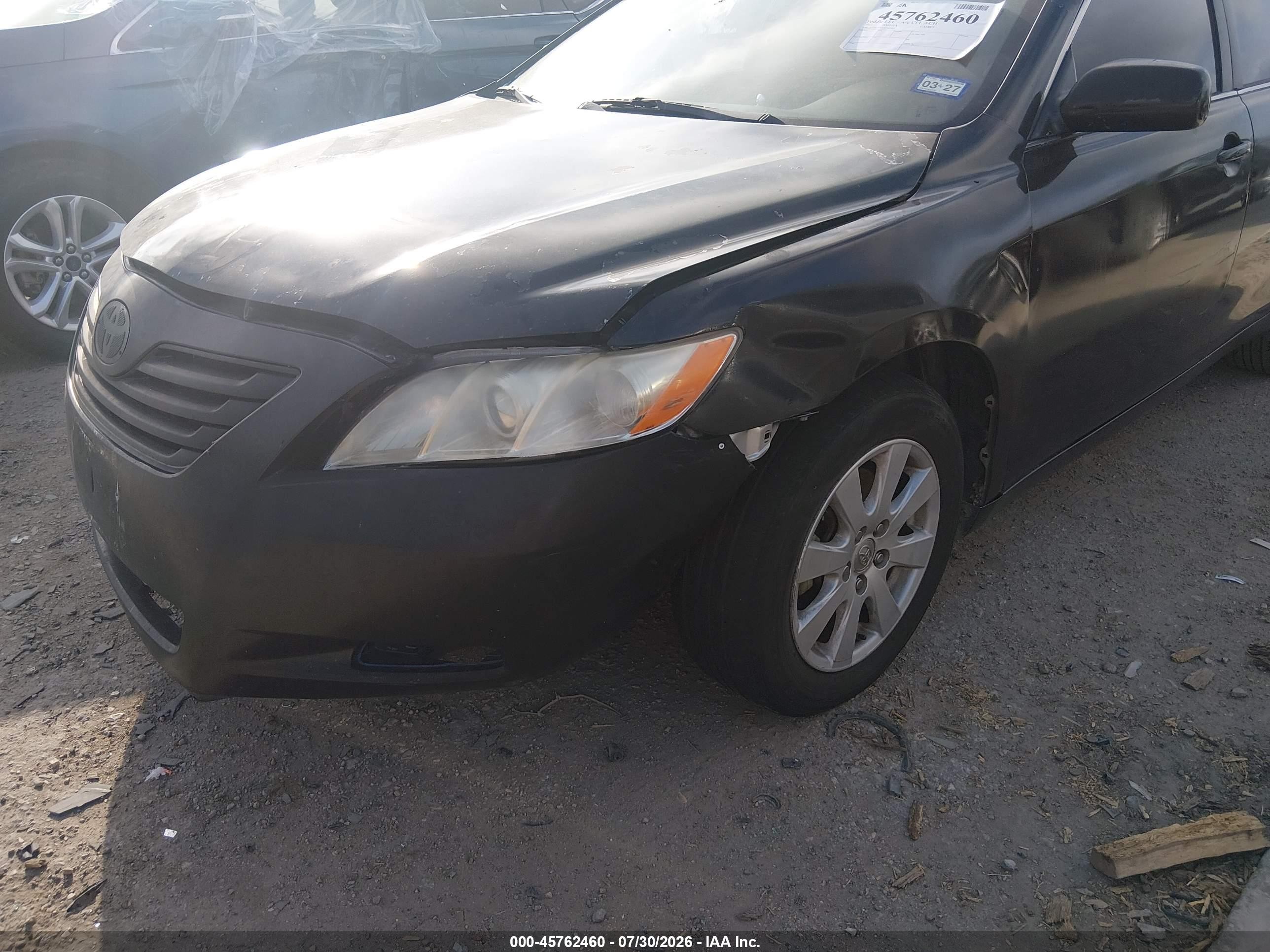 2007 Toyota Camry Le Черный vin: 4T1BE46K67U581805