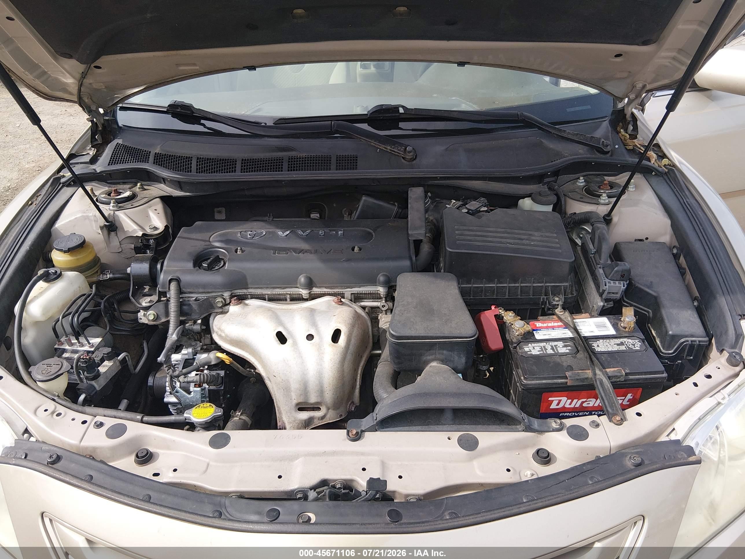 2007 Toyota Camry Le Золотой vin: 4T1BE46K67U605410
