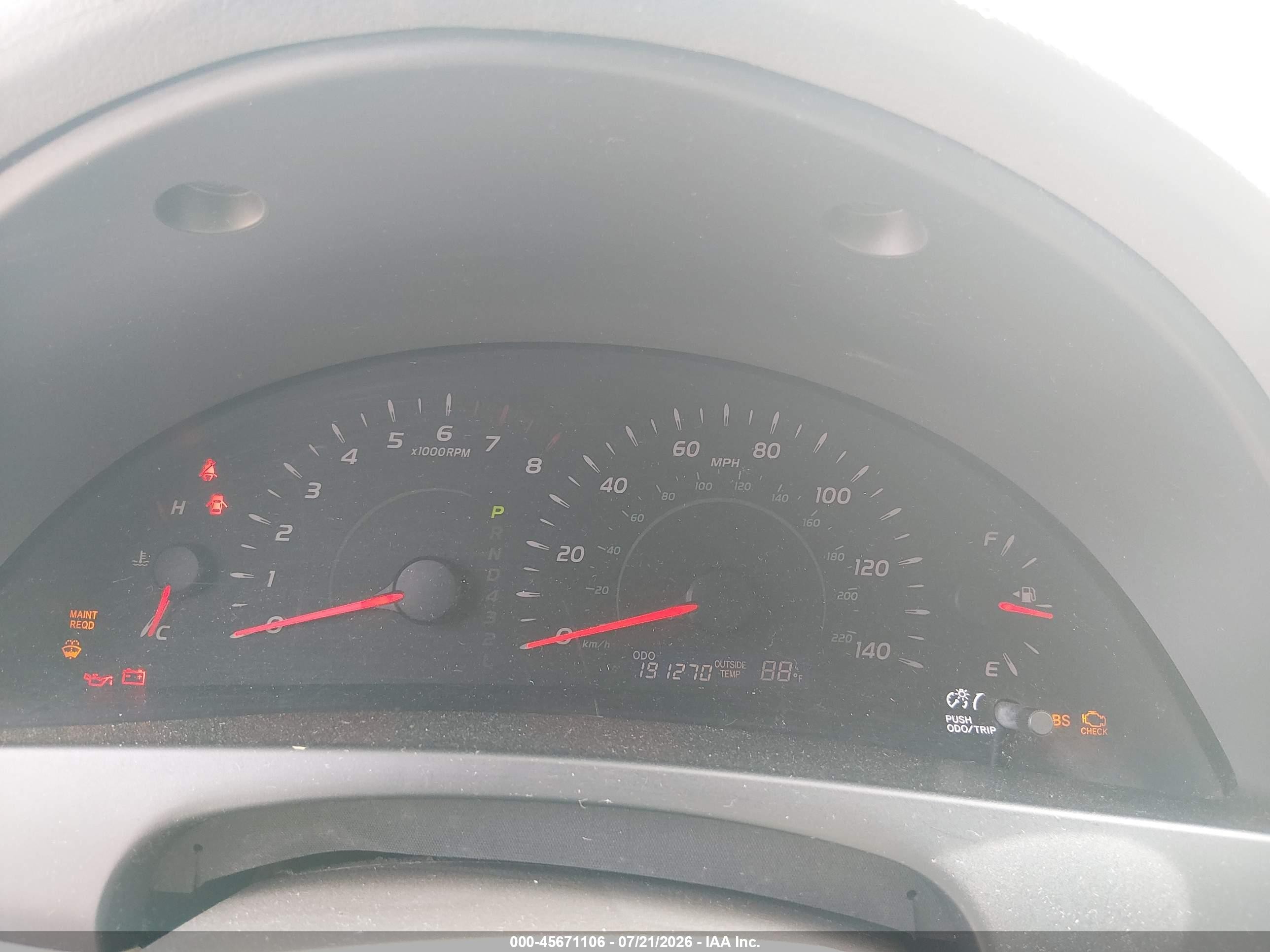 2007 Toyota Camry Le Золотой vin: 4T1BE46K67U605410