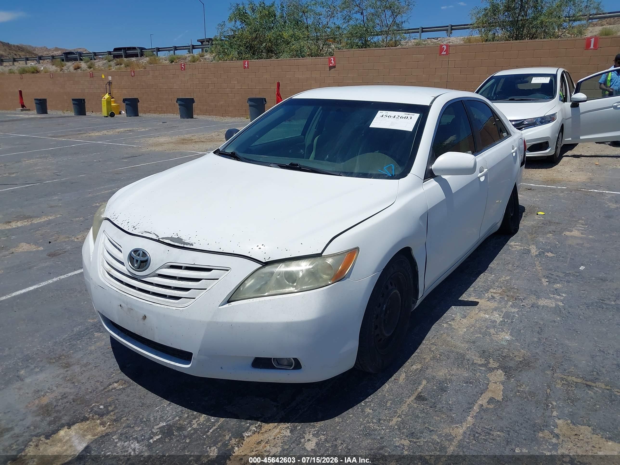 2007 Toyota Camry Le White vin: 4T1BE46K67U620344