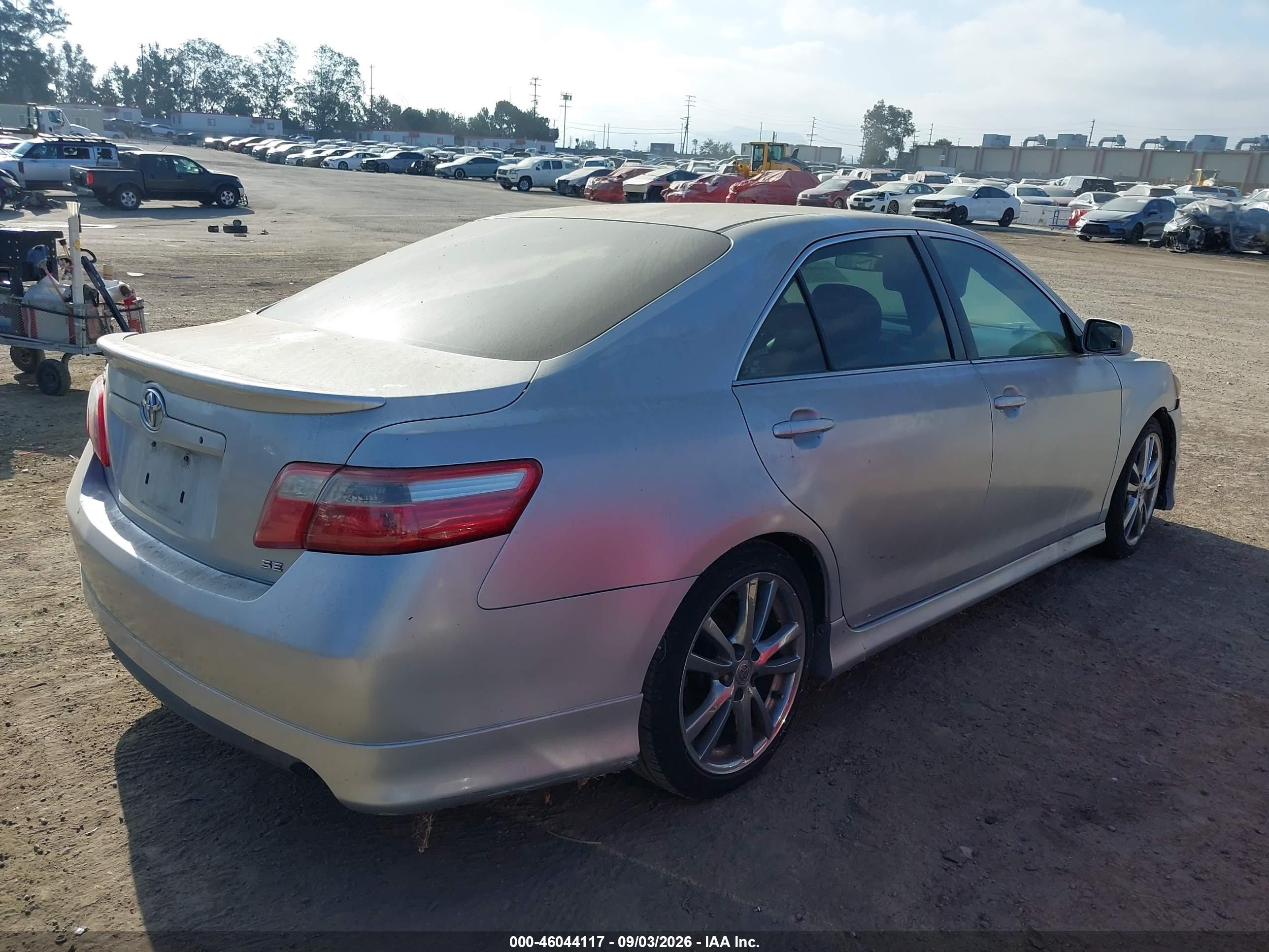 2007 Toyota Camry Se Silver vin: 4T1BE46K67U652873