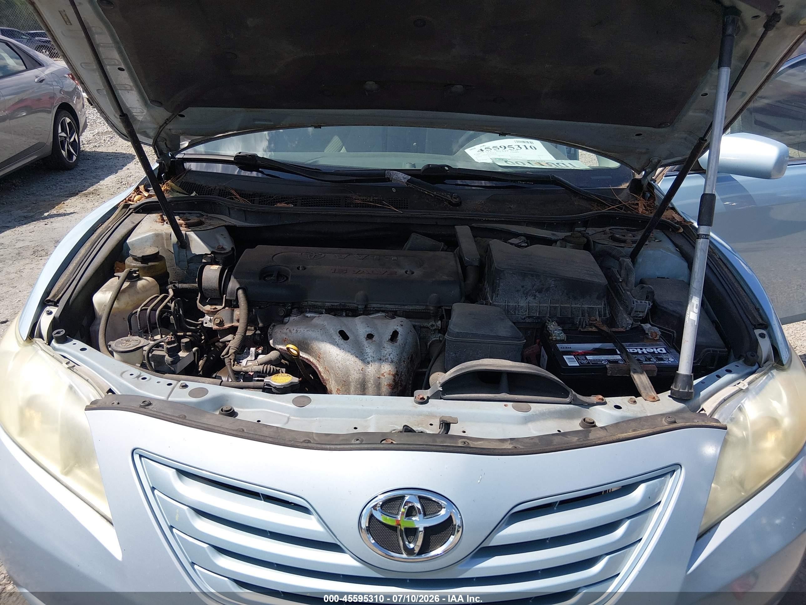 2007 Toyota Camry Le Light Blue vin: 4T1BE46K67U656552