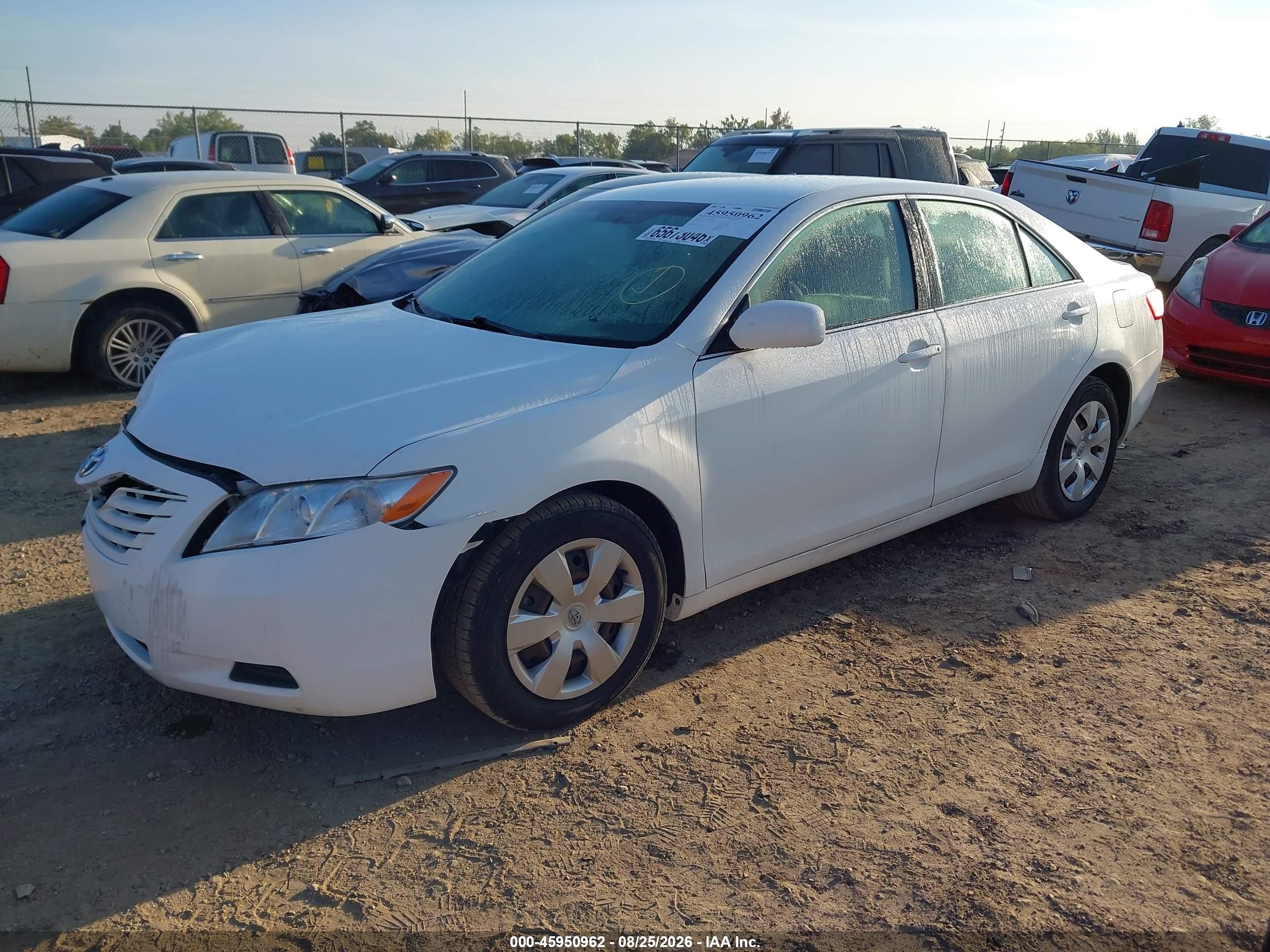 2007 Toyota Camry Ce Белый vin: 4T1BE46K67U658043