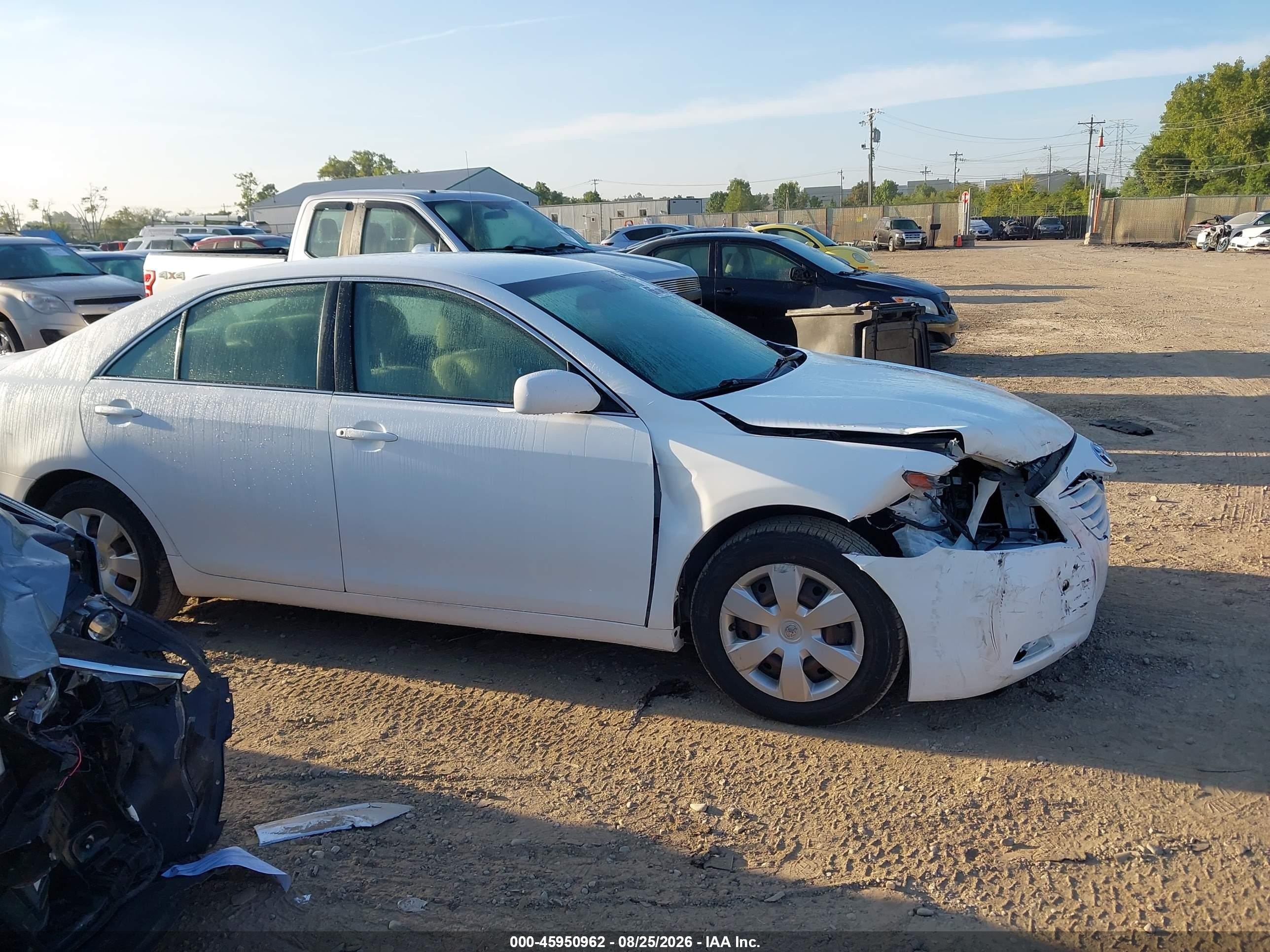 2007 Toyota Camry Ce Белый vin: 4T1BE46K67U658043
