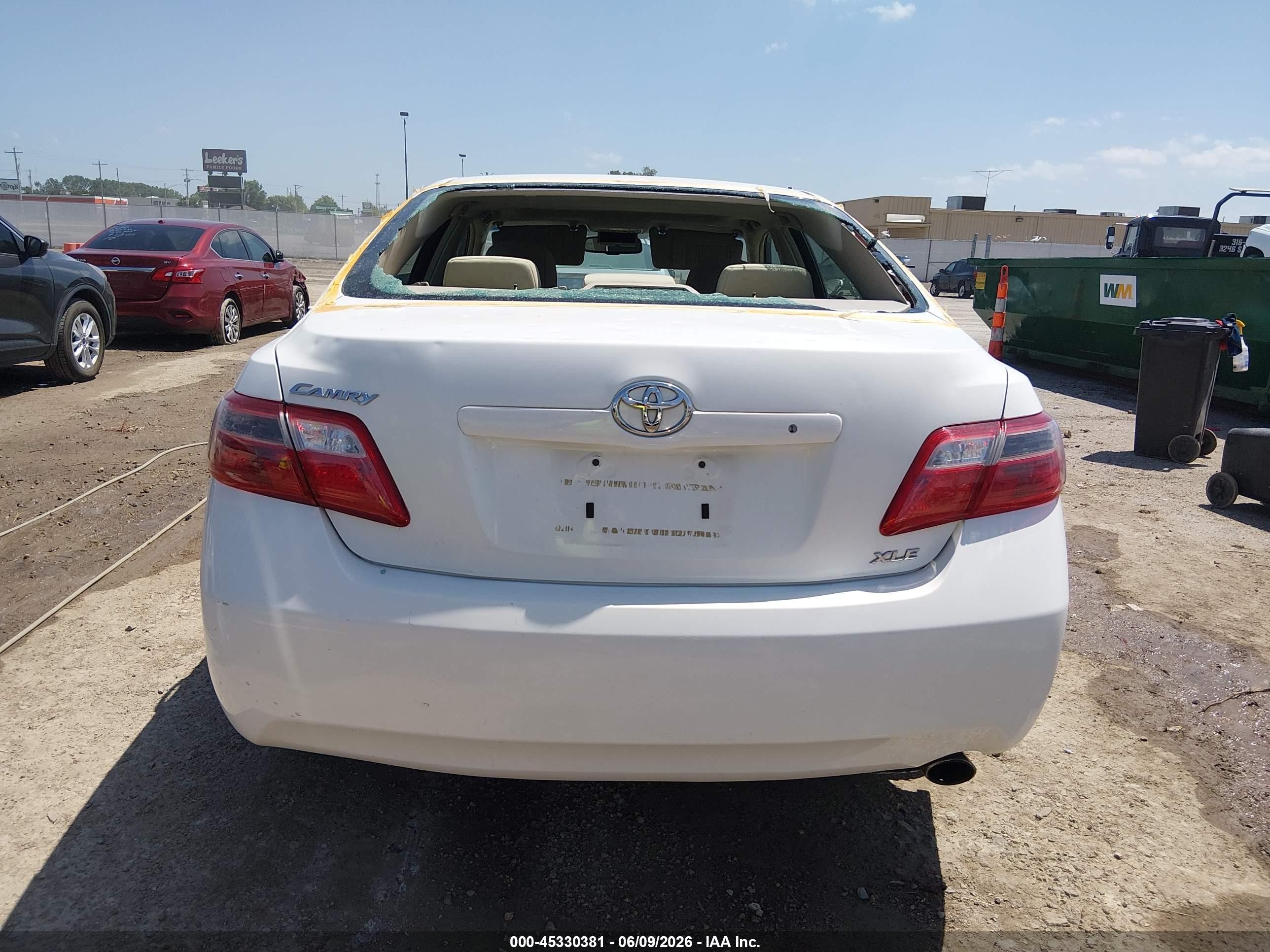 2007 Toyota Camry Xle White vin: 4T1BE46K67U665753