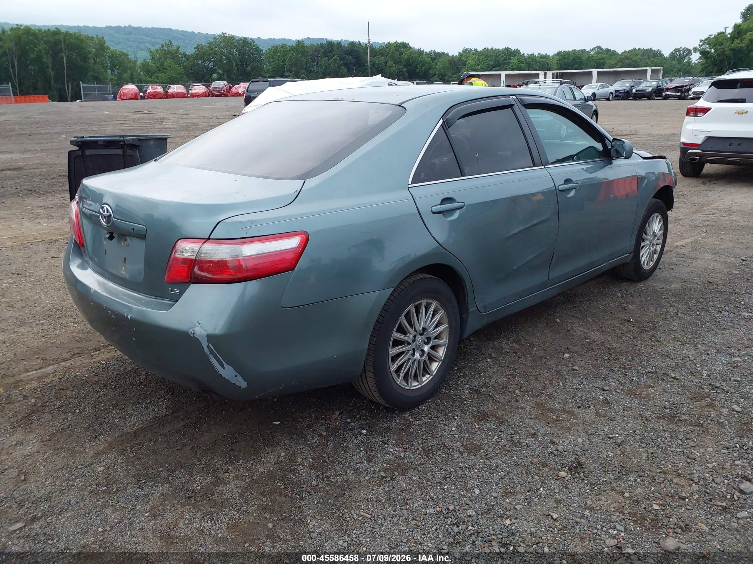 2007 Toyota Camry Le Green vin: 4T1BE46K67U670547