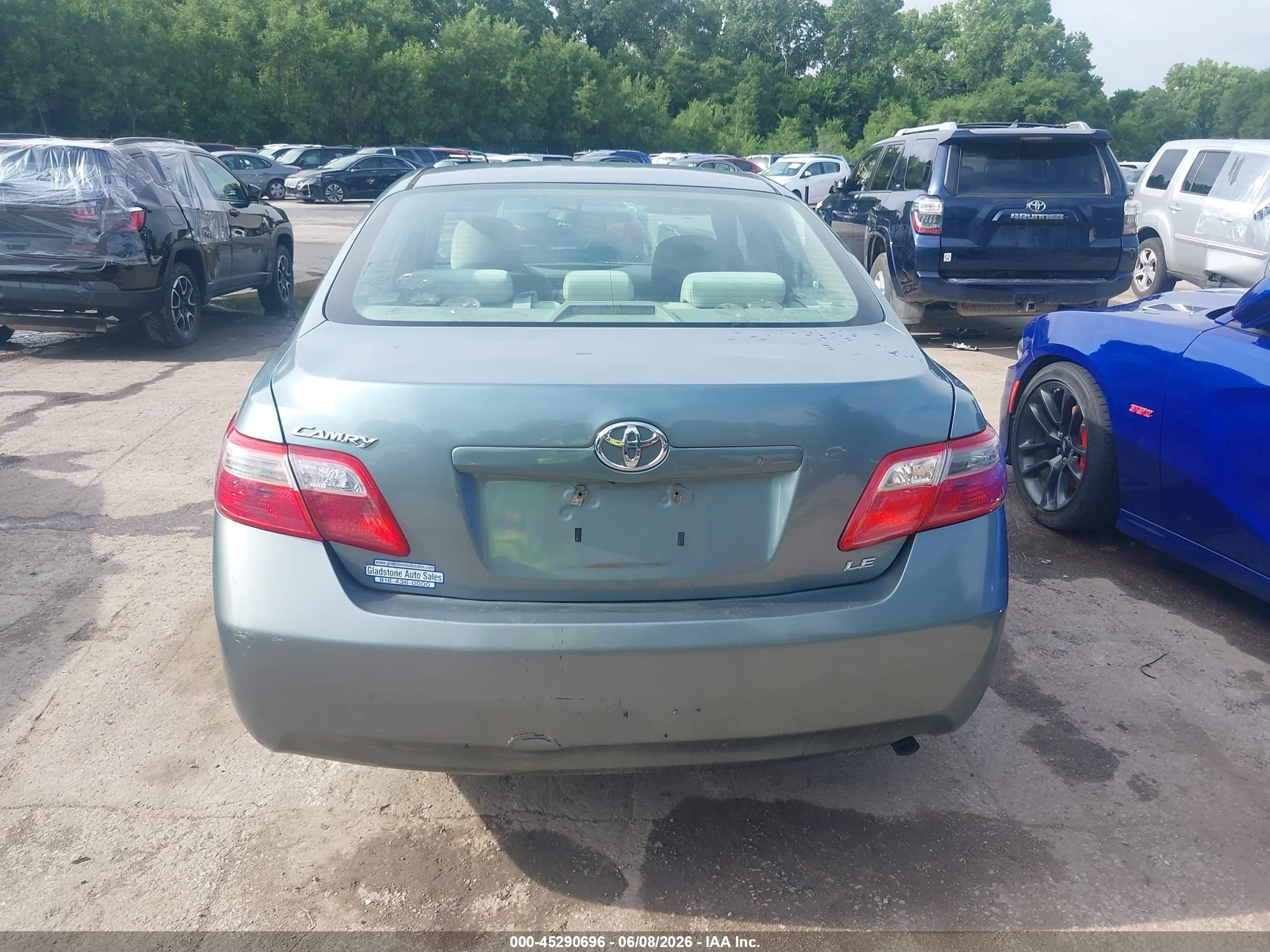 2007 Toyota Camry Le Teal vin: 4T1BE46K67U703787