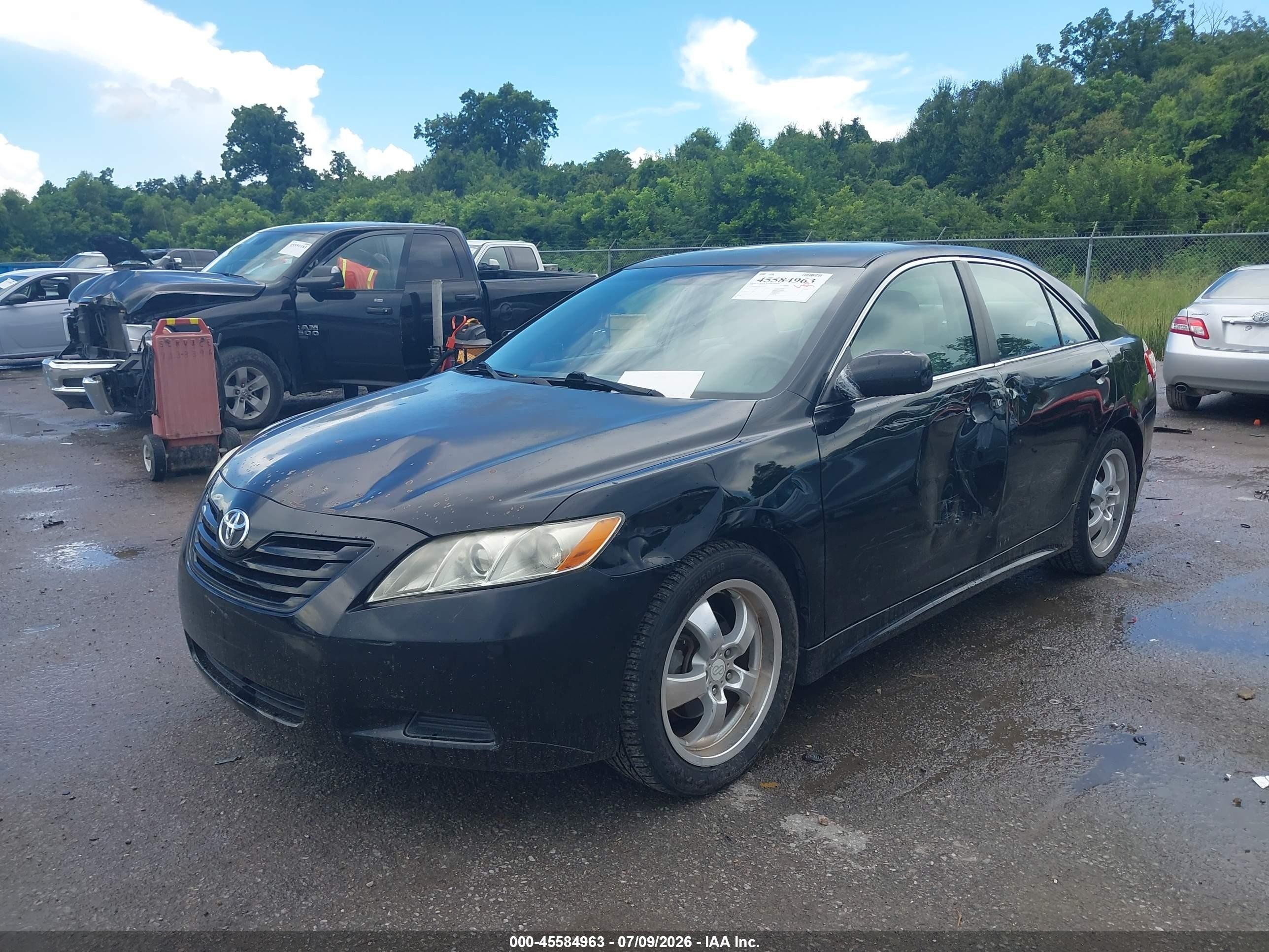 2008 Toyota Camry Le Черный vin: 4T1BE46K68U242723
