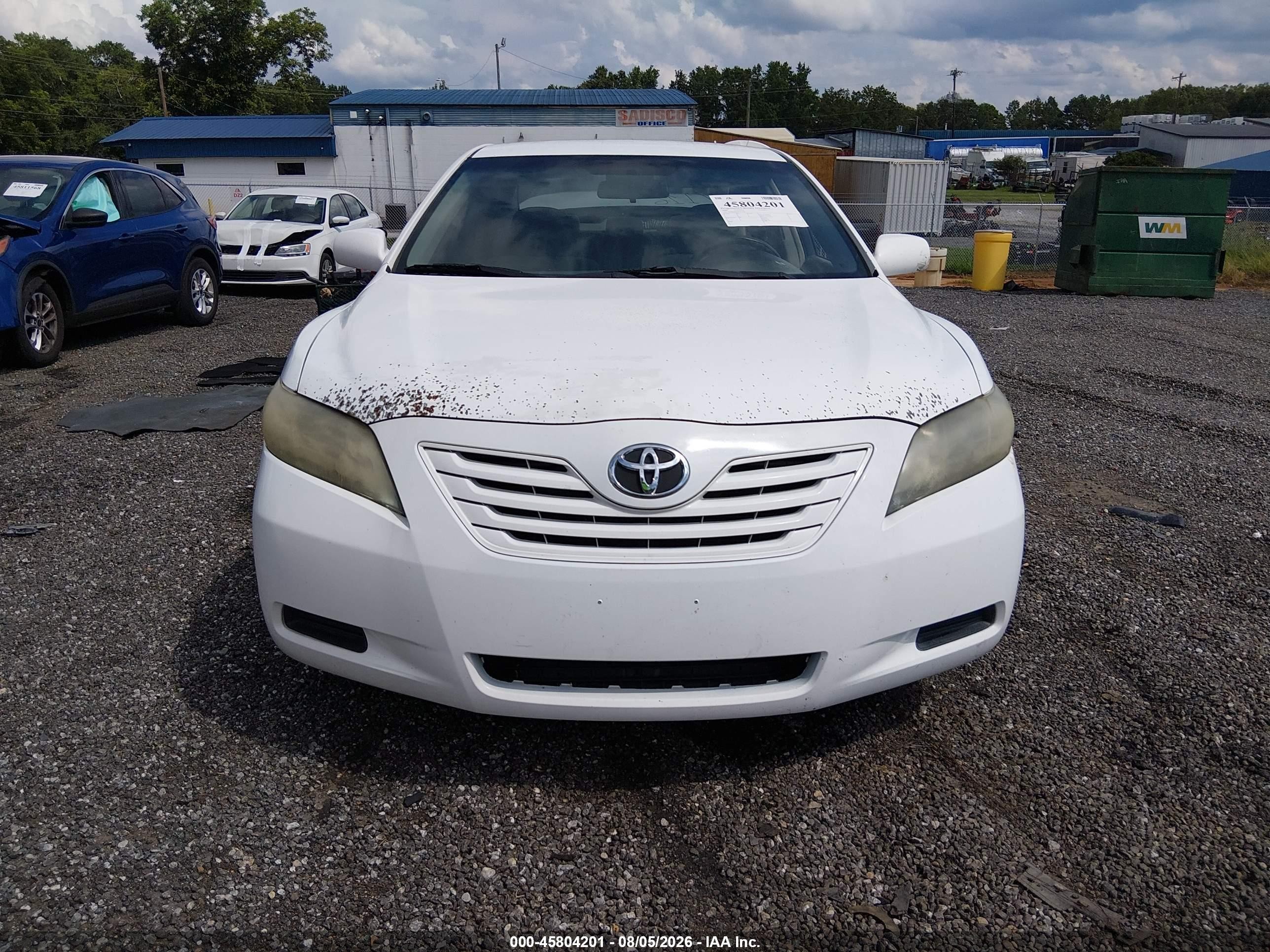 2008 Toyota Camry Le White vin: 4T1BE46K68U737116