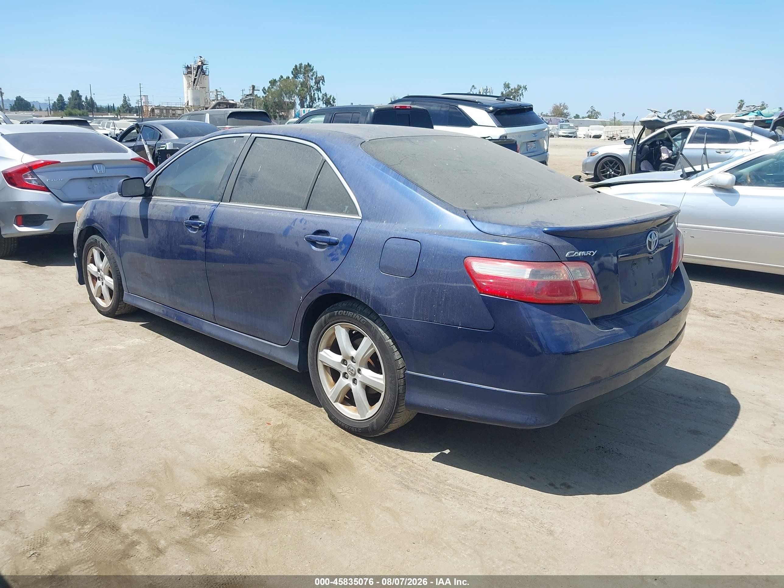2009 Toyota Camry Se Blue vin: 4T1BE46K69U270121