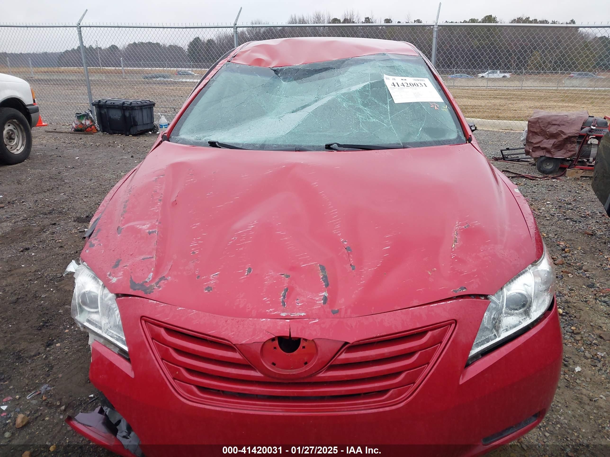 2009 Toyota Camry Le Red vin: 4T1BE46K69U291566
