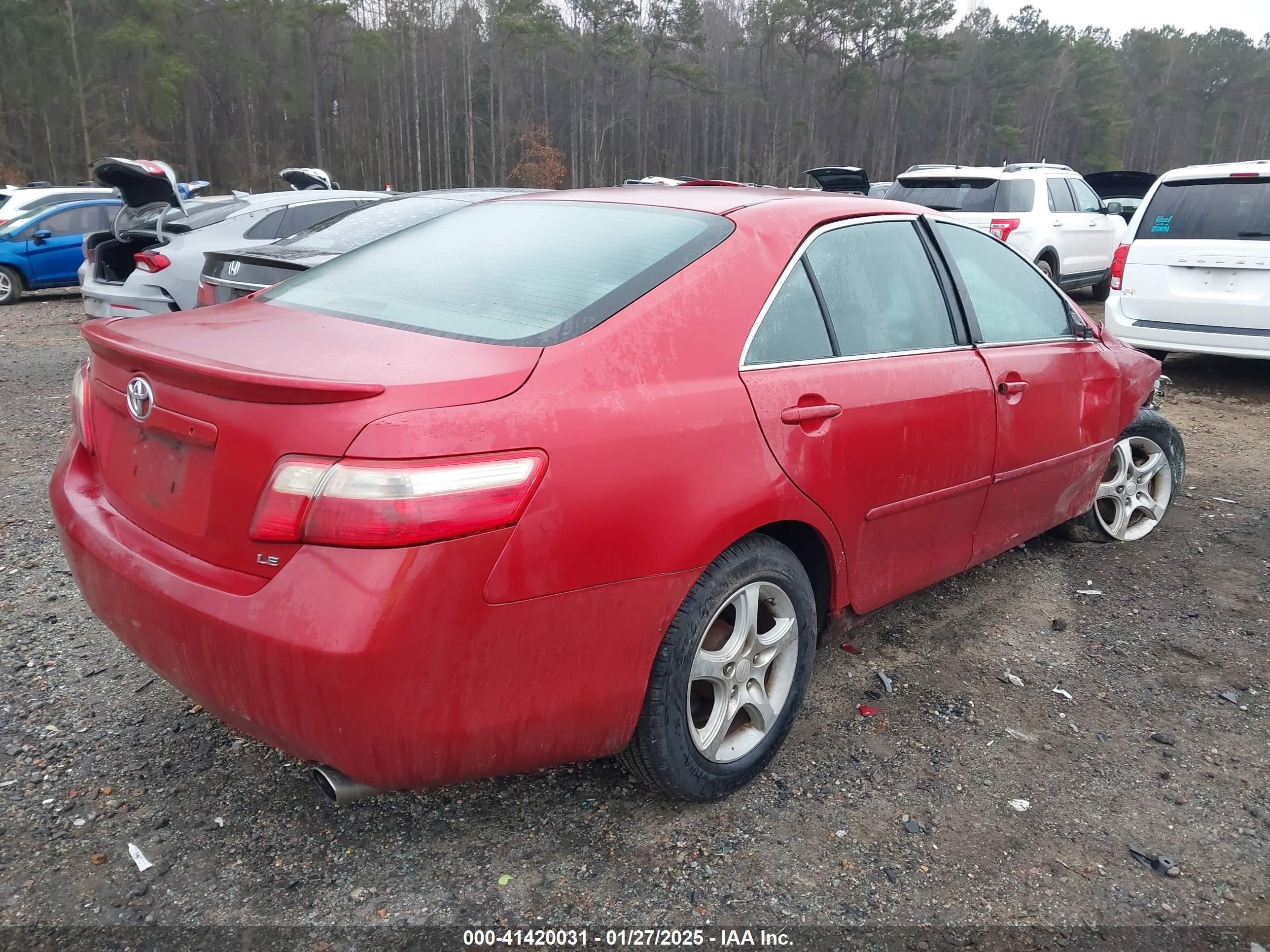 2009 Toyota Camry Le Red vin: 4T1BE46K69U291566