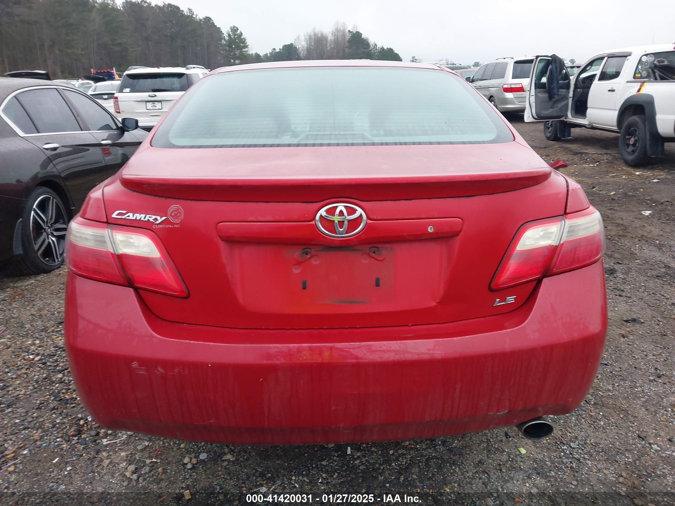 2009 Toyota Camry Le Red vin: 4T1BE46K69U291566
