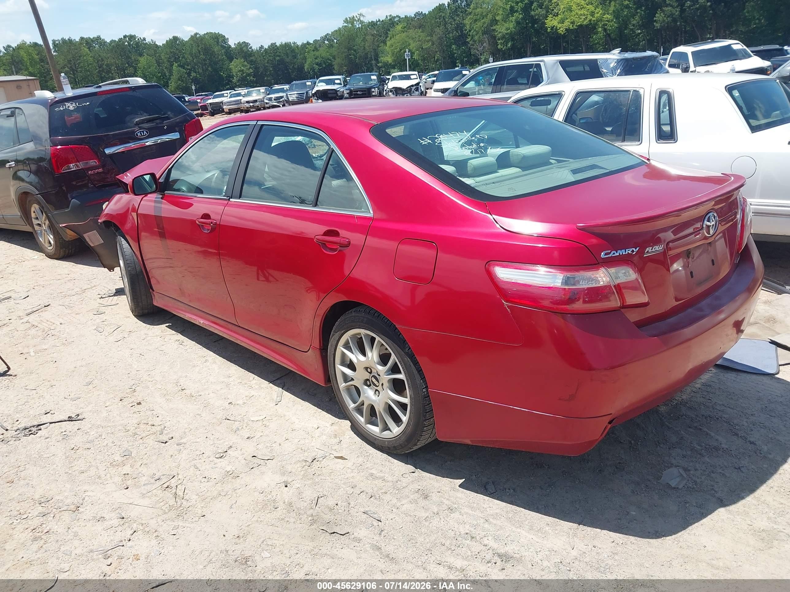 2009 Toyota Camry Le Red vin: 4T1BE46K69U297416