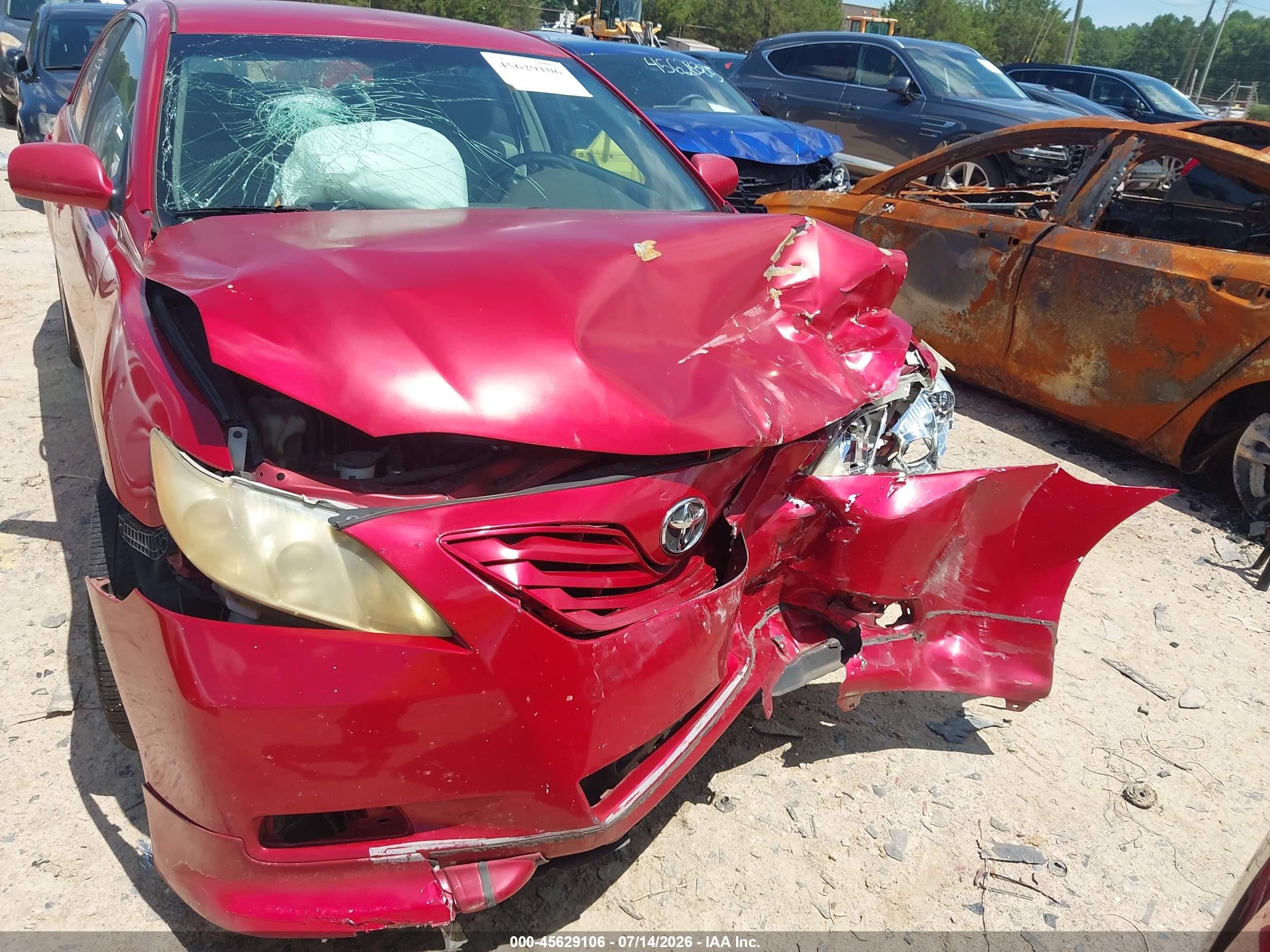 2009 Toyota Camry Le Red vin: 4T1BE46K69U297416