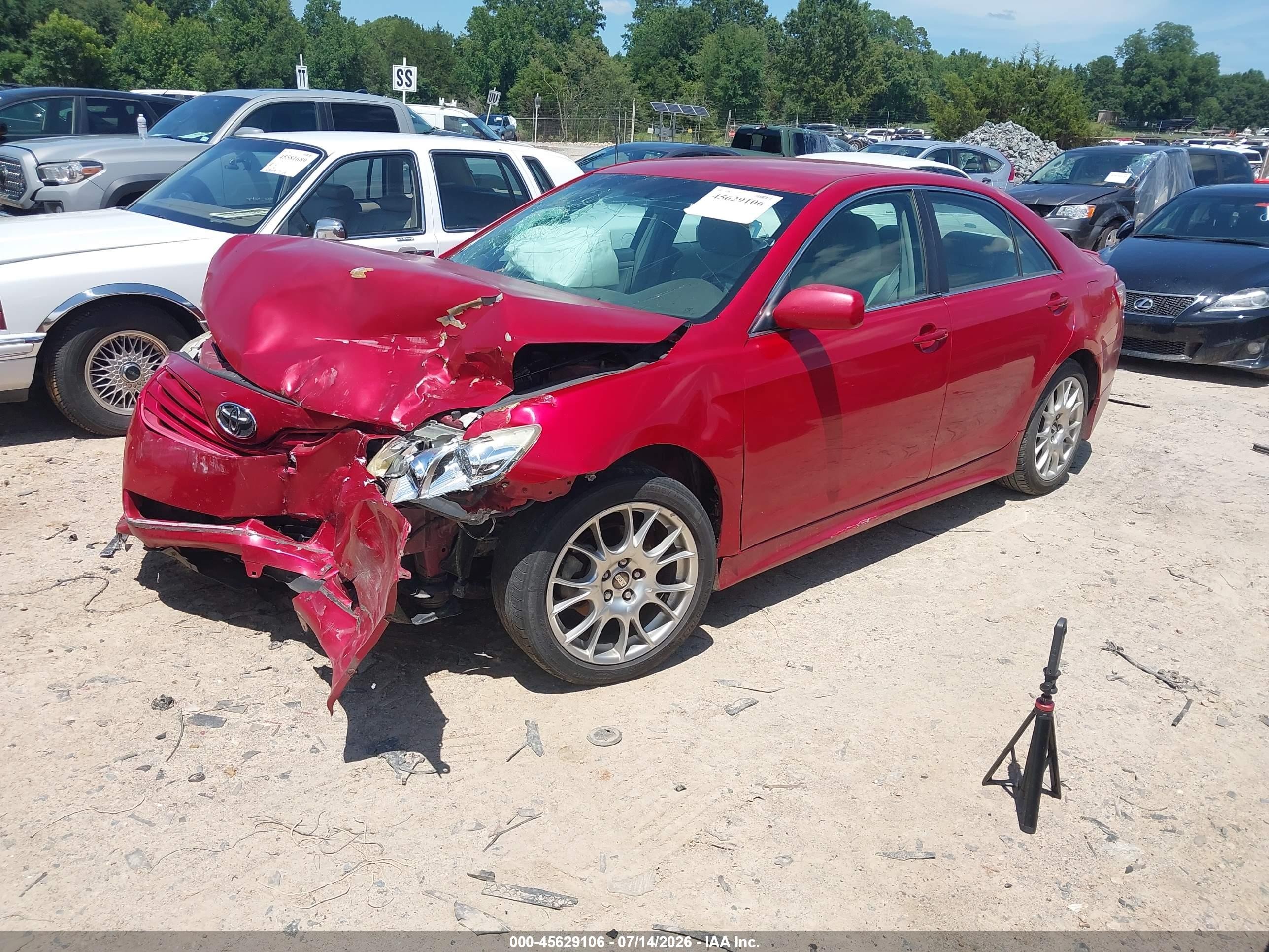 2009 Toyota Camry Le Red vin: 4T1BE46K69U297416