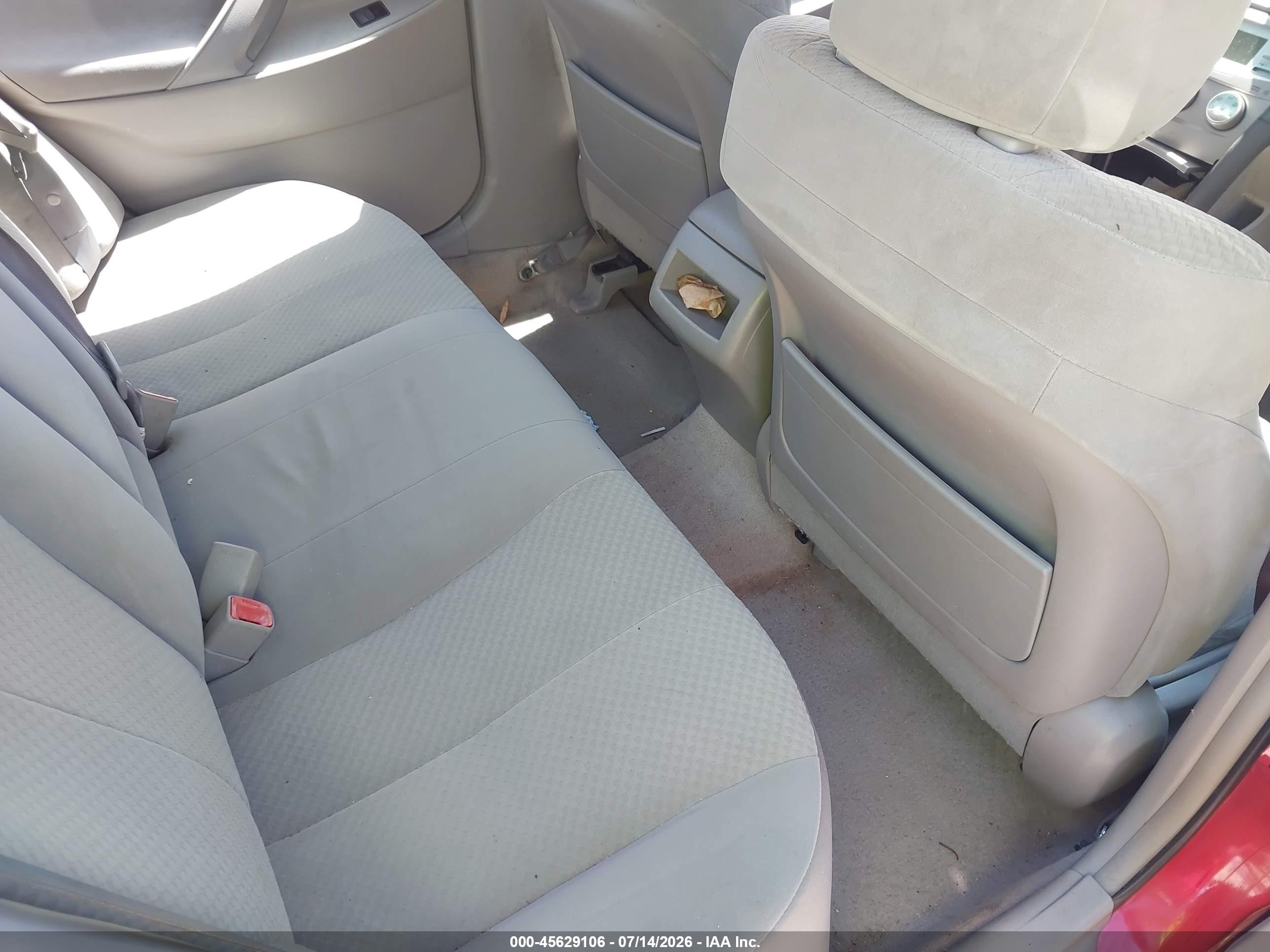 2009 Toyota Camry Le Red vin: 4T1BE46K69U297416