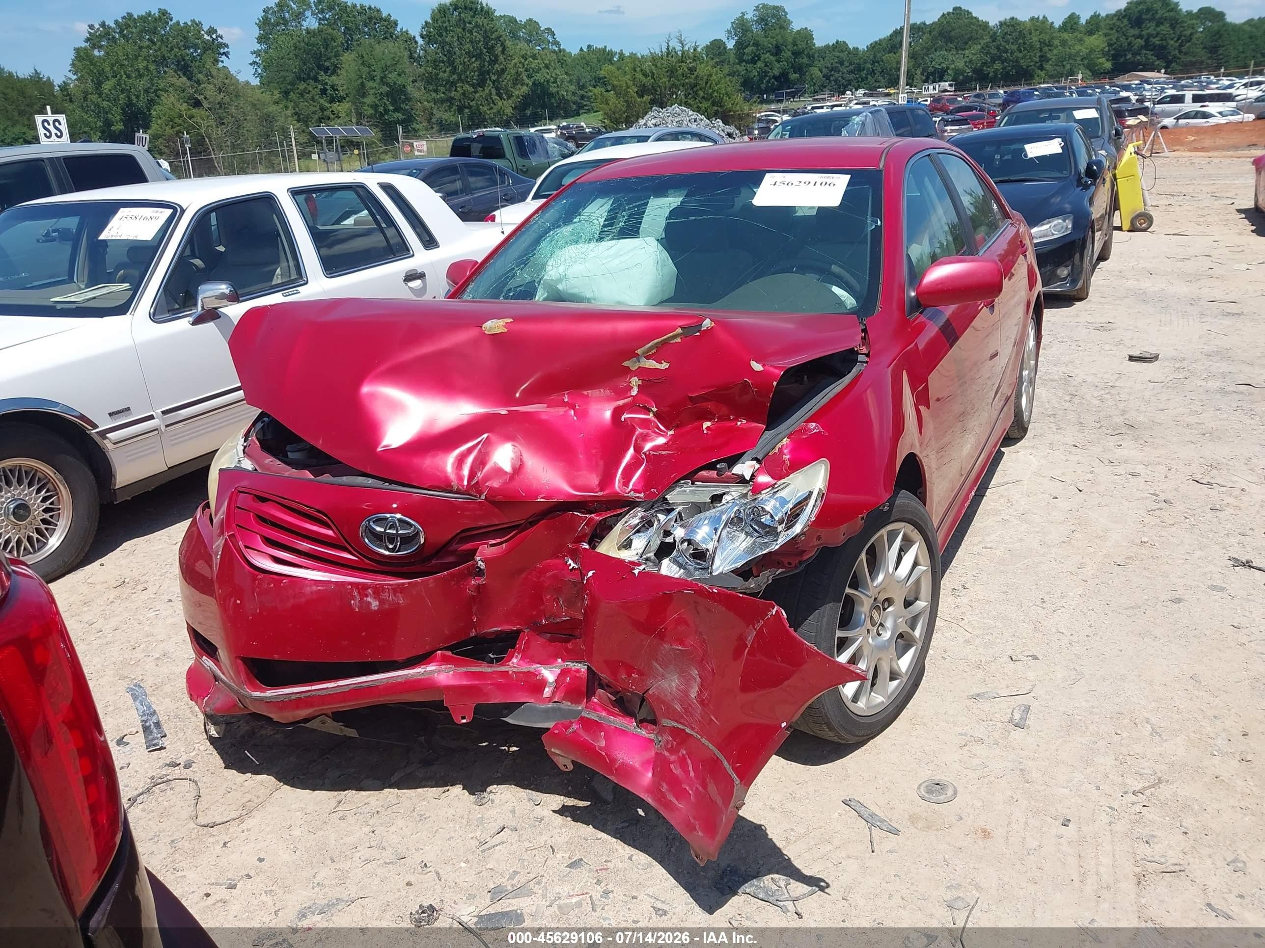 2009 Toyota Camry Le Red vin: 4T1BE46K69U297416