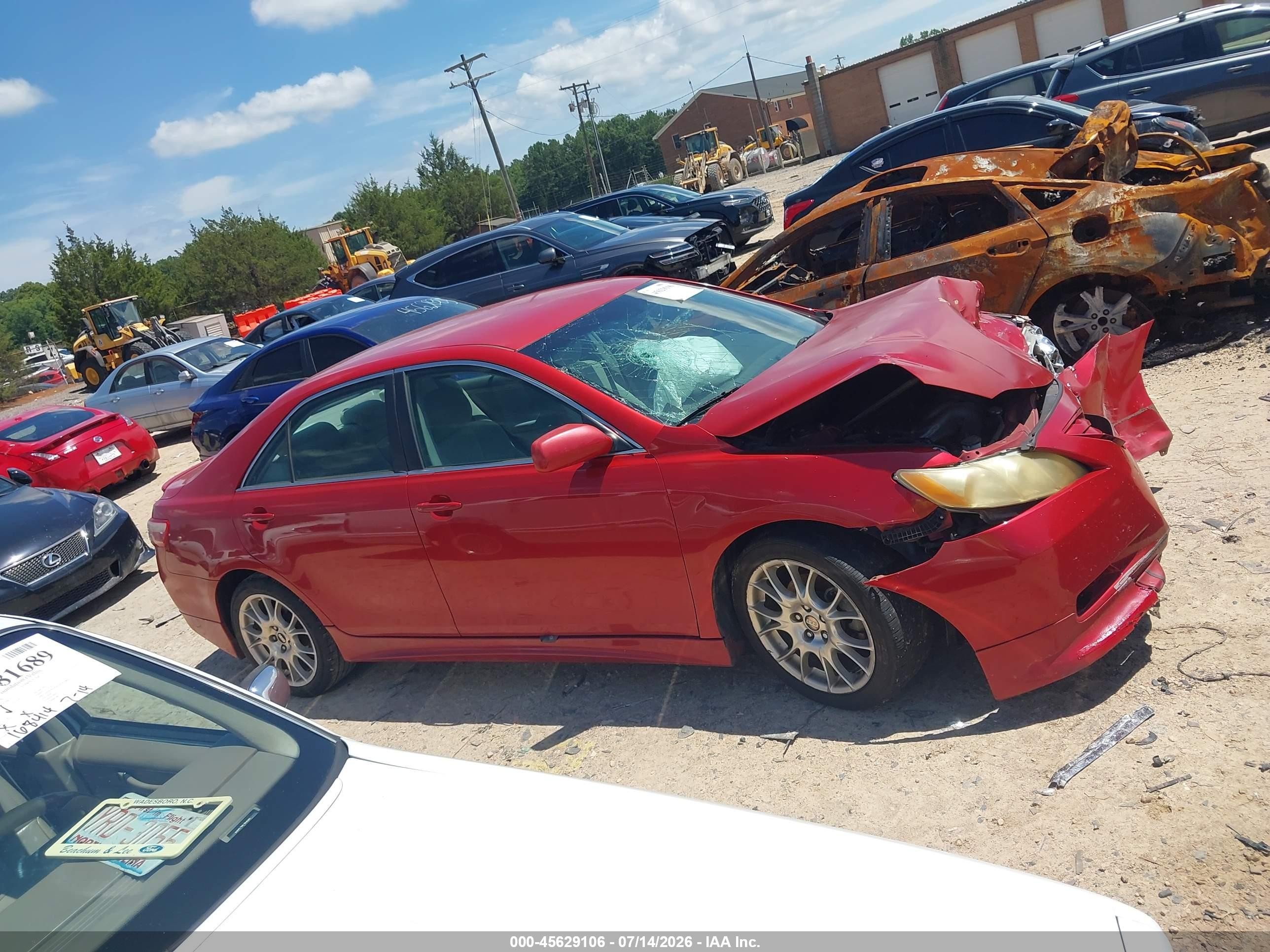 2009 Toyota Camry Le Red vin: 4T1BE46K69U297416