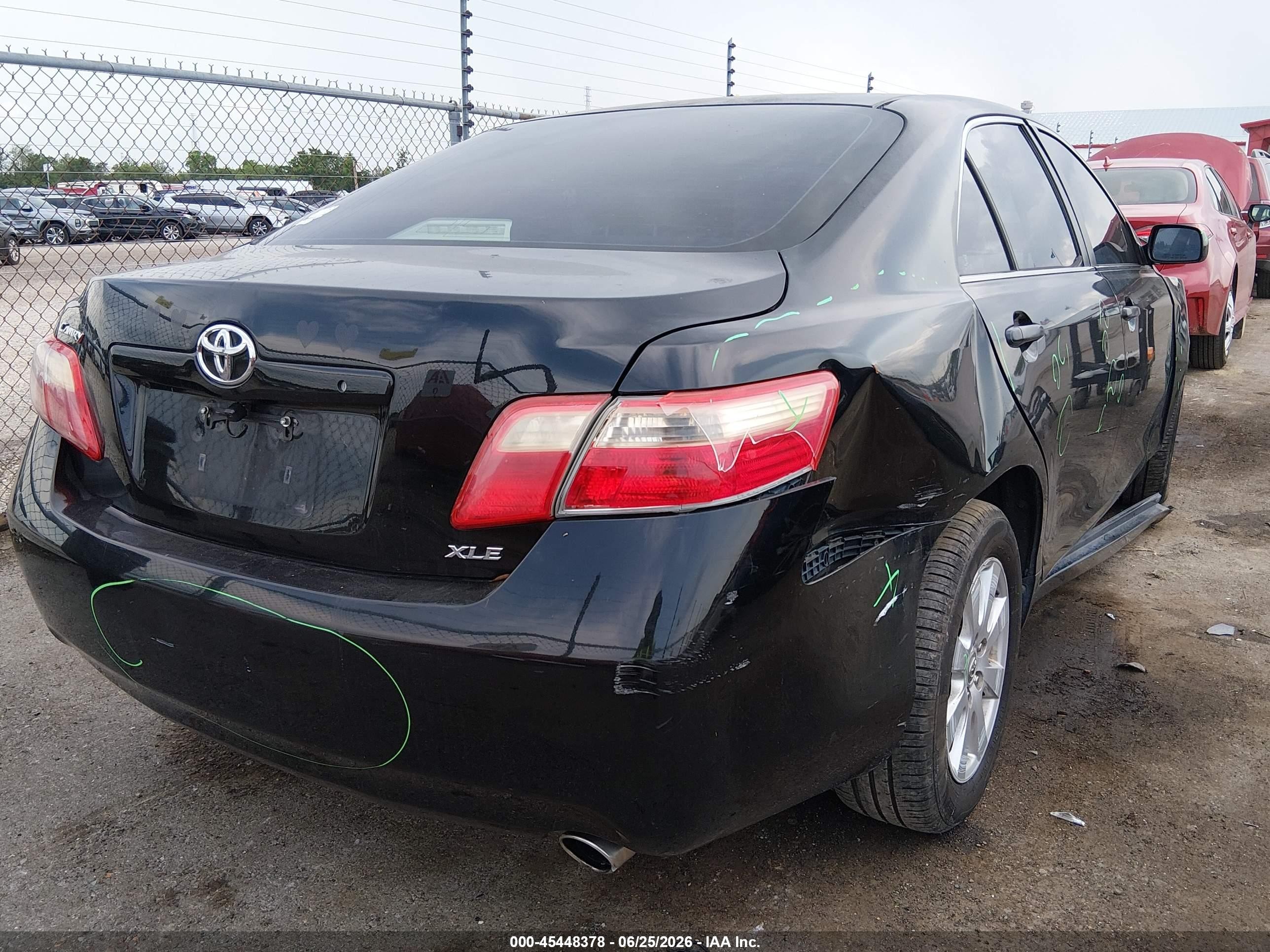 2009 Toyota Camry Xle Black vin: 4T1BE46K69U346131