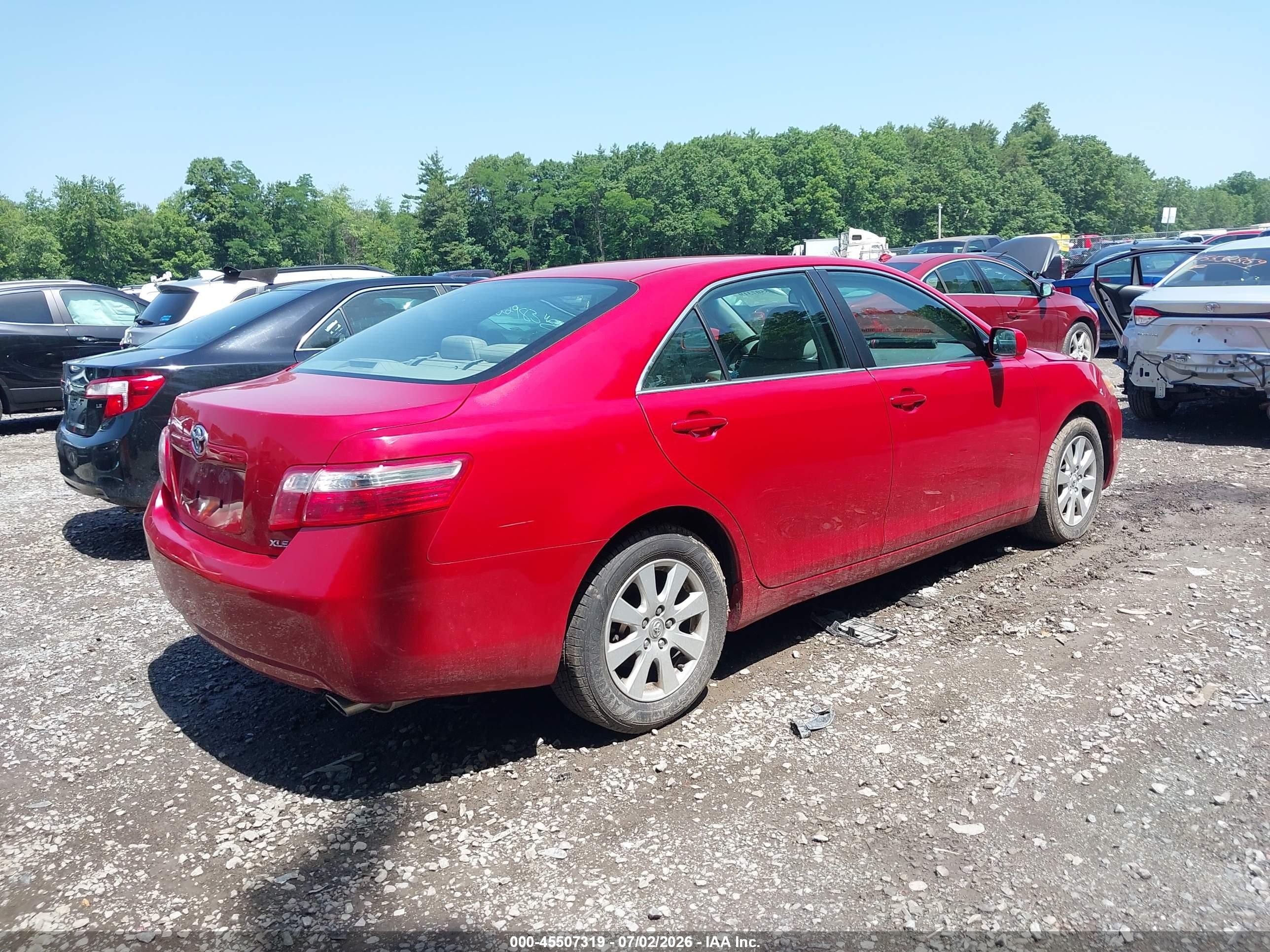 2009 Toyota Camry Xle Red vin: 4T1BE46K69U368002