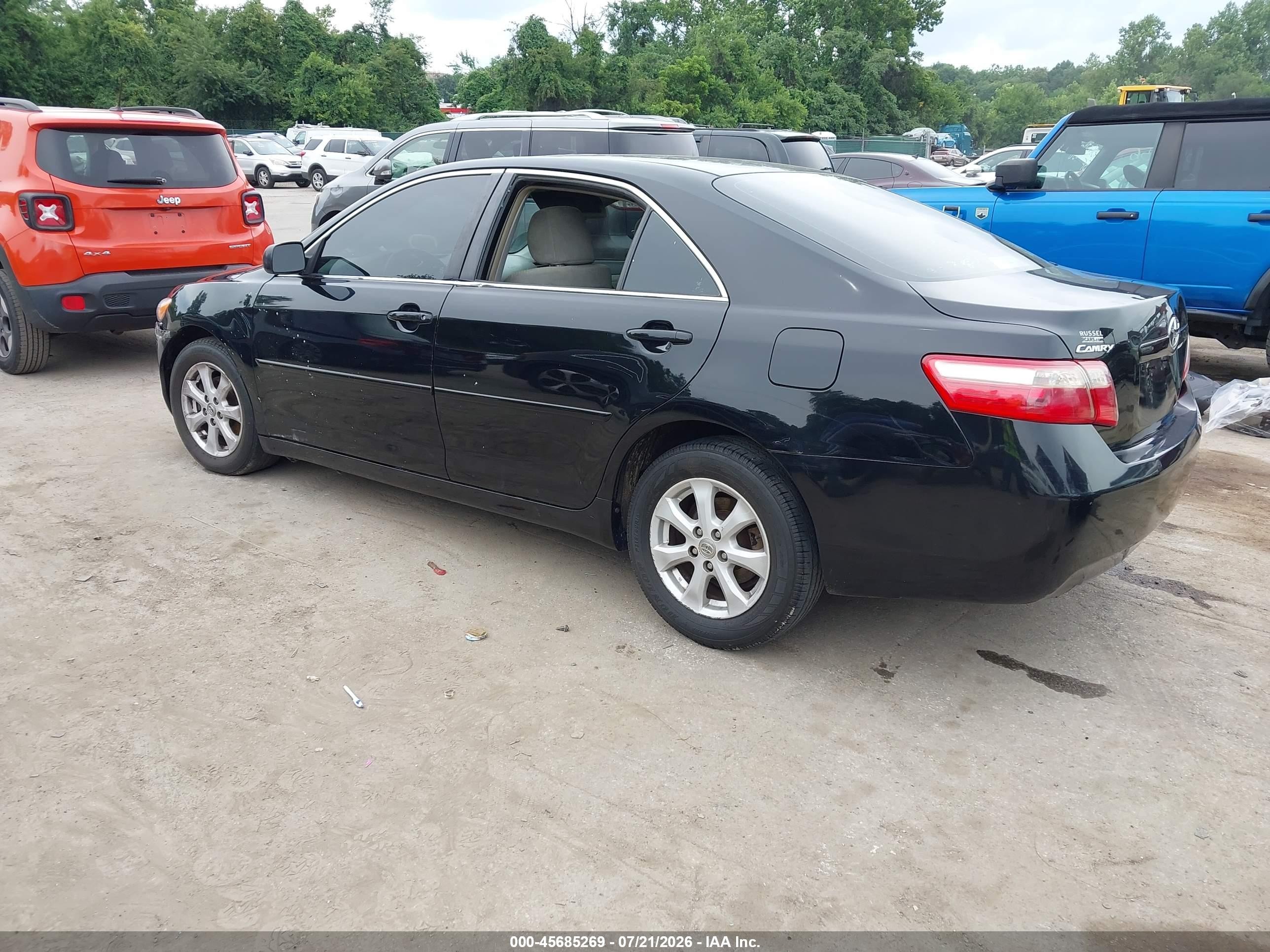 2009 Toyota Camry Le Black vin: 4T1BE46K69U396379