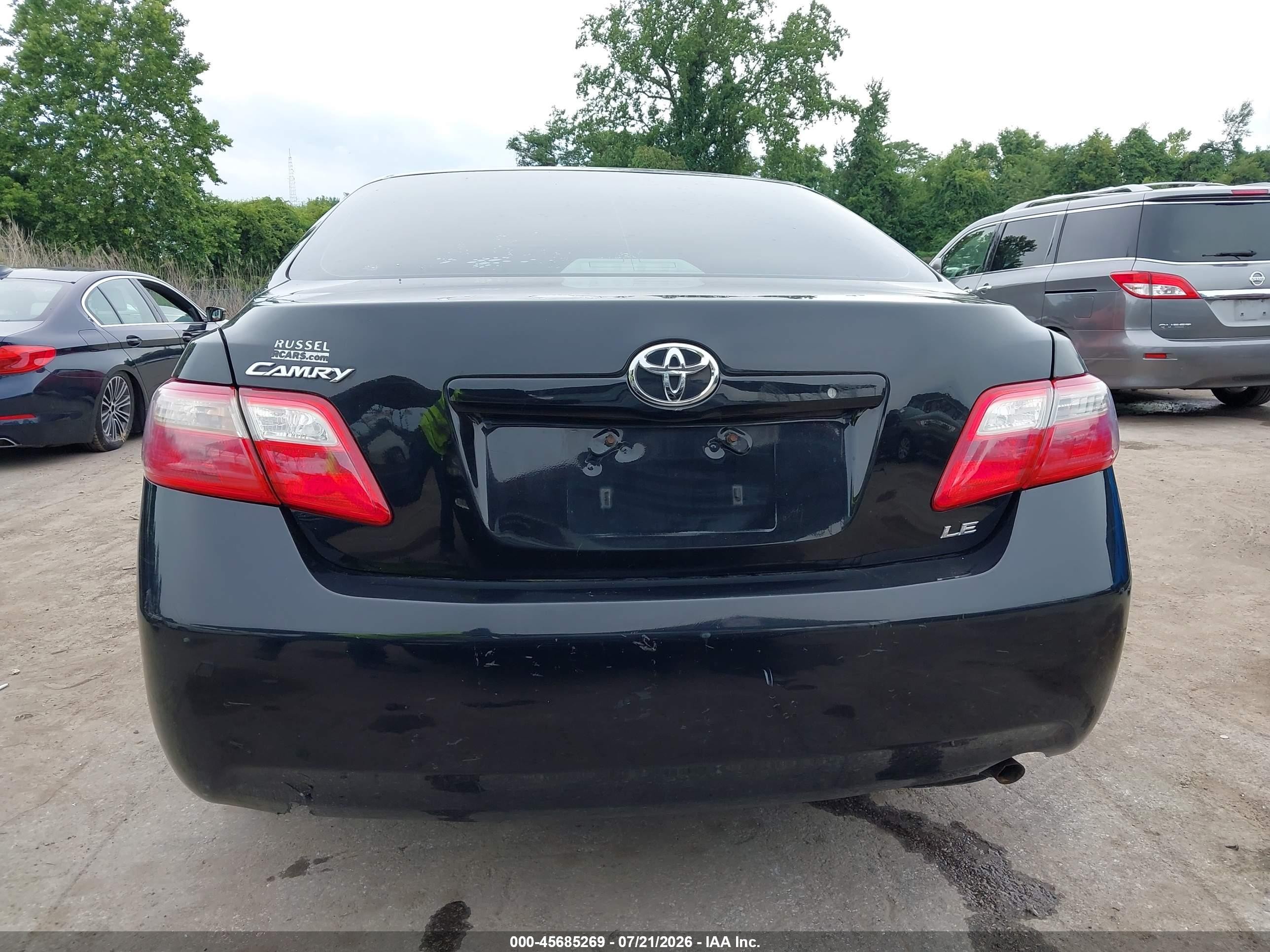 2009 Toyota Camry Le Black vin: 4T1BE46K69U396379