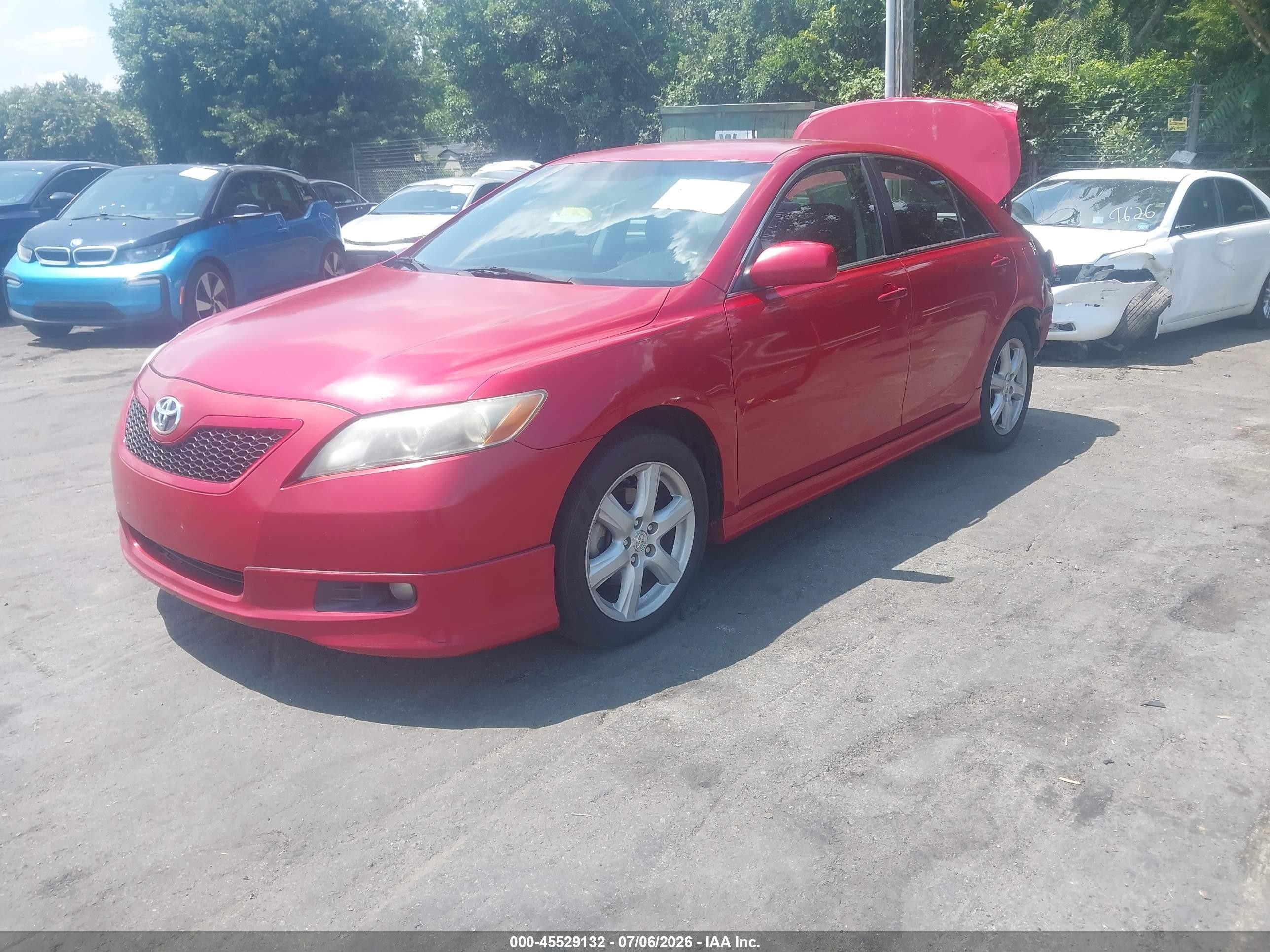 2009 Toyota Camry Se Red vin: 4T1BE46K69U401984