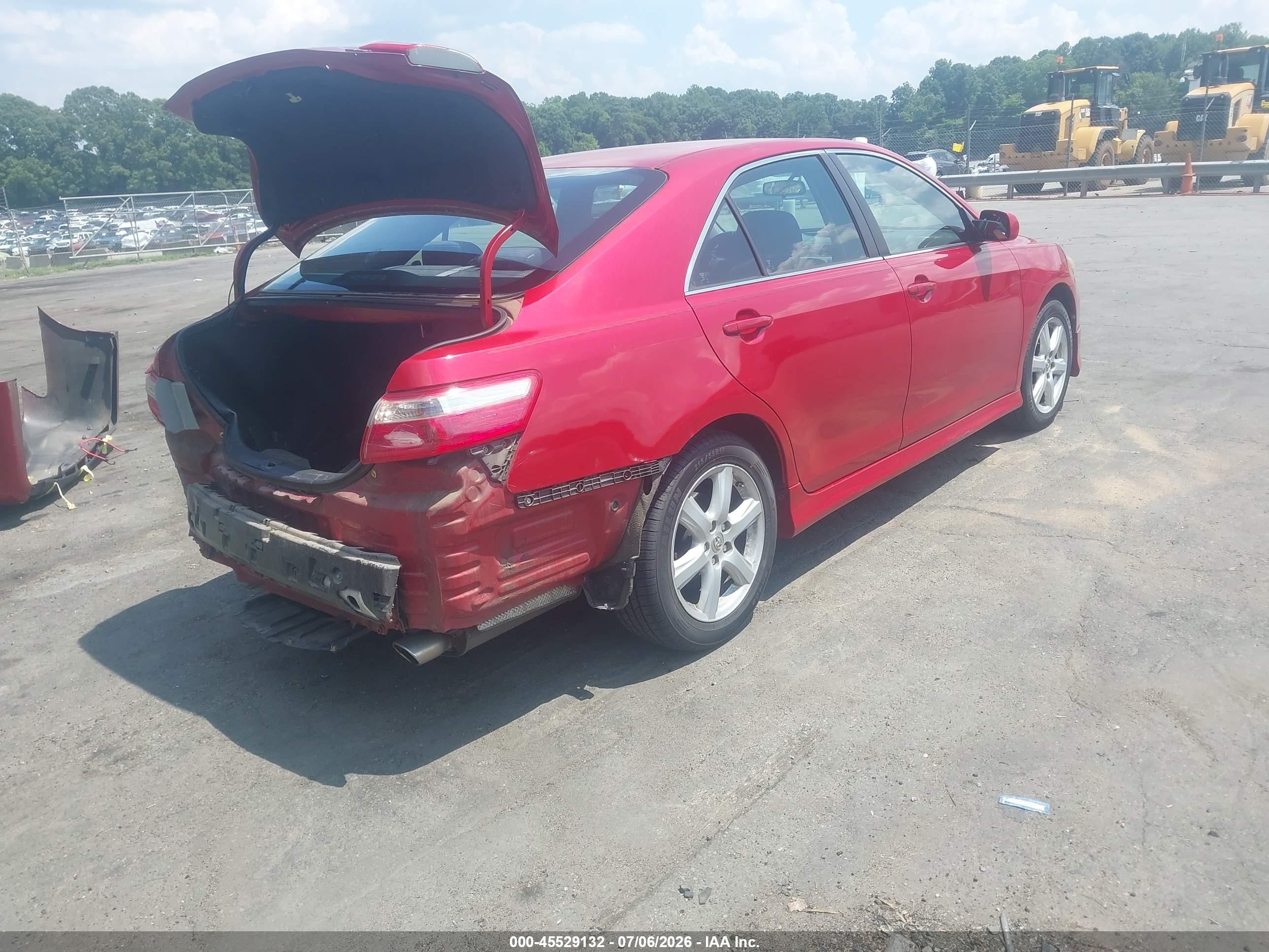 2009 Toyota Camry Se Red vin: 4T1BE46K69U401984