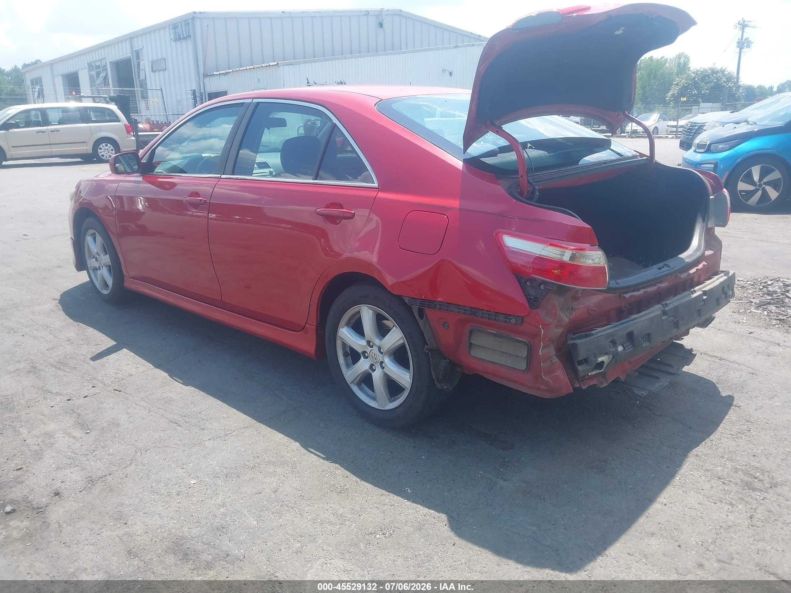 2009 Toyota Camry Se Red vin: 4T1BE46K69U401984