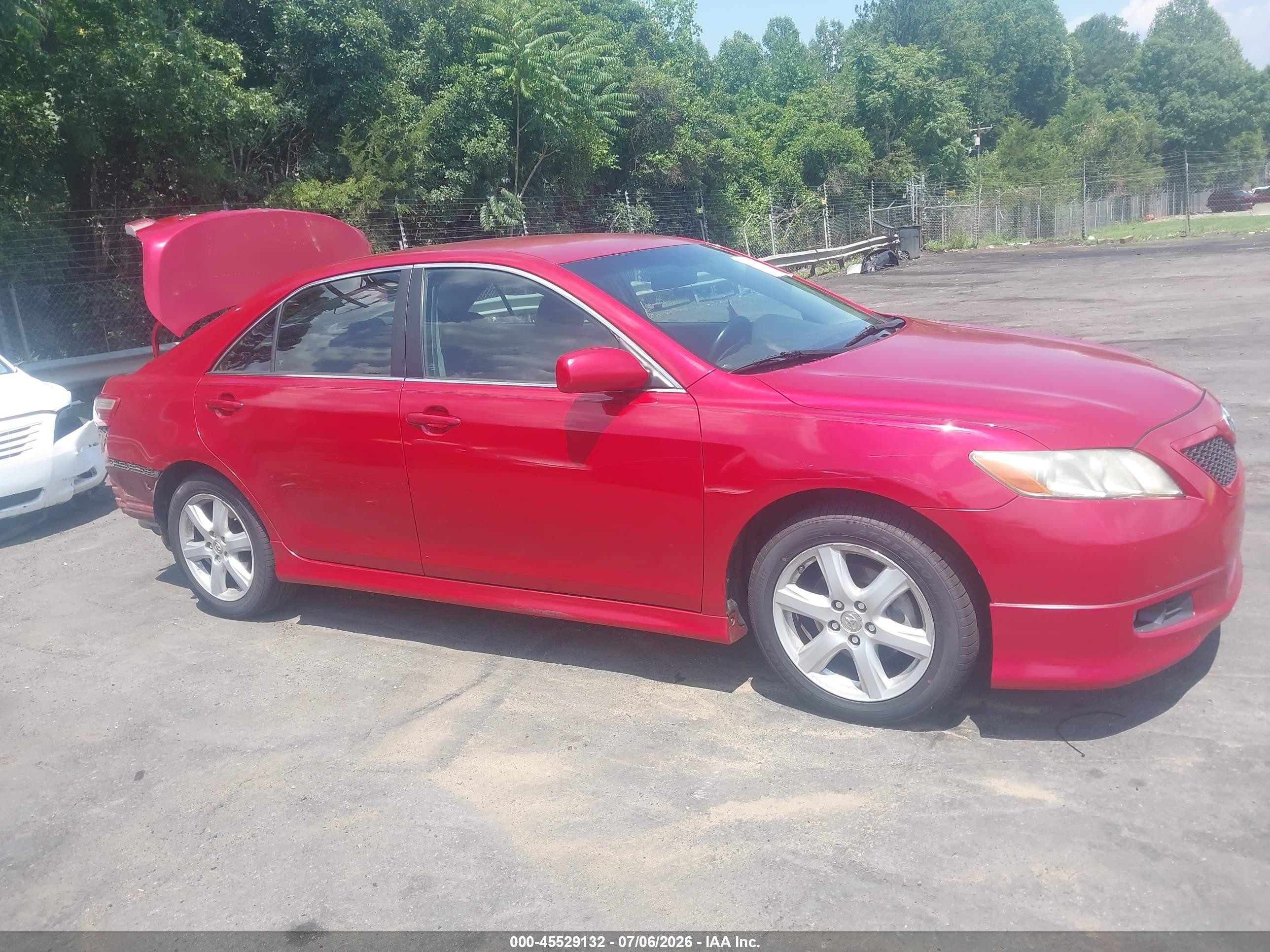 2009 Toyota Camry Se Red vin: 4T1BE46K69U401984