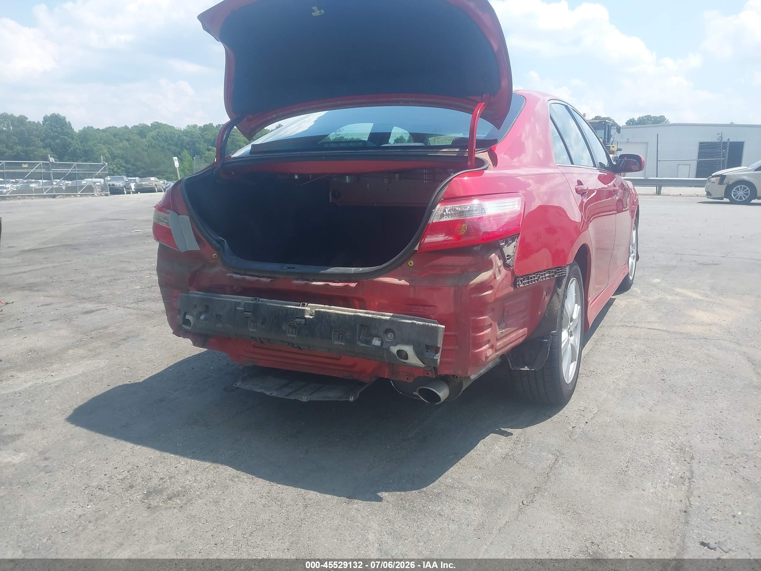 2009 Toyota Camry Se Red vin: 4T1BE46K69U401984