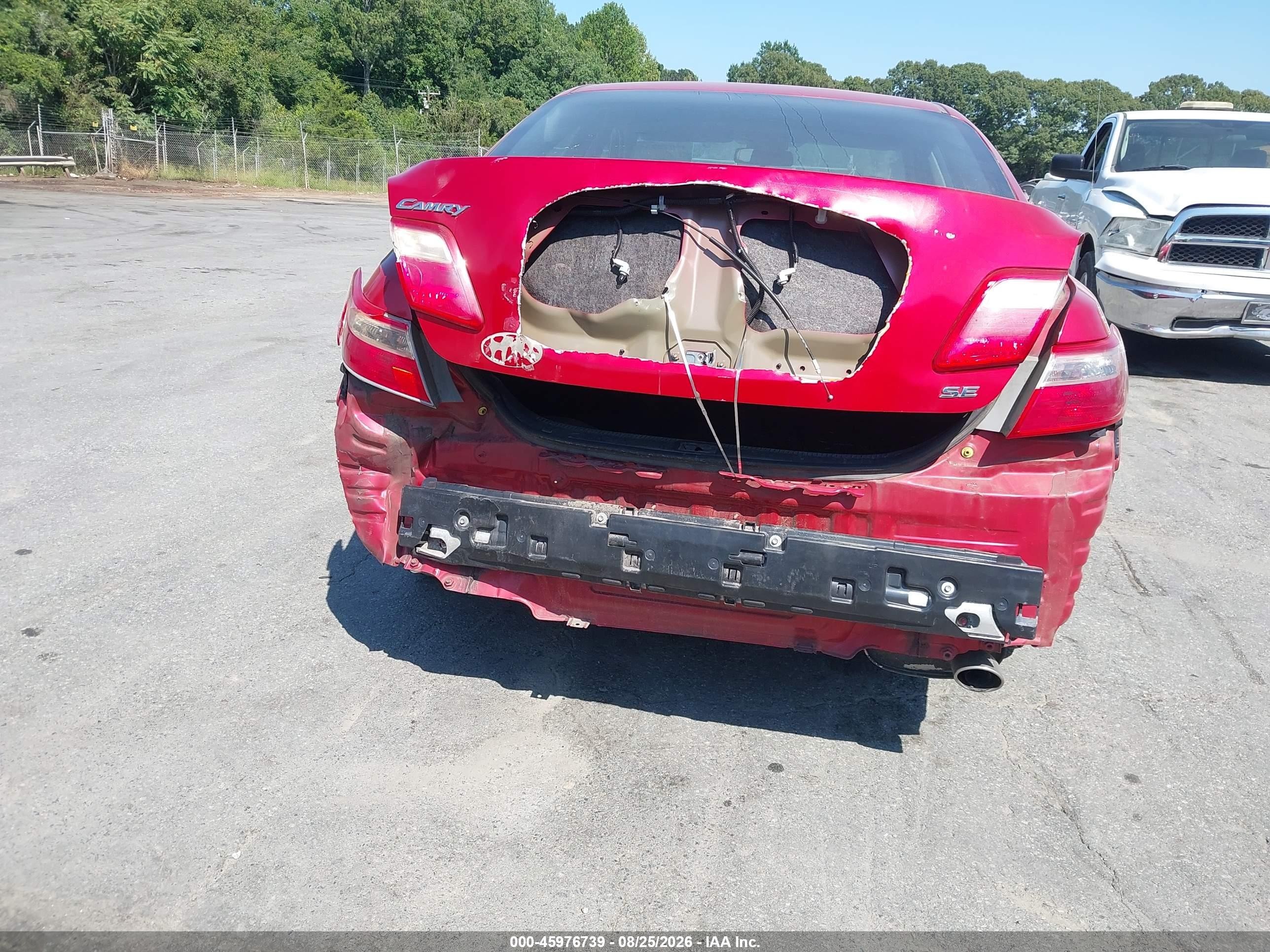 2009 Toyota Camry Se Red vin: 4T1BE46K69U401984
