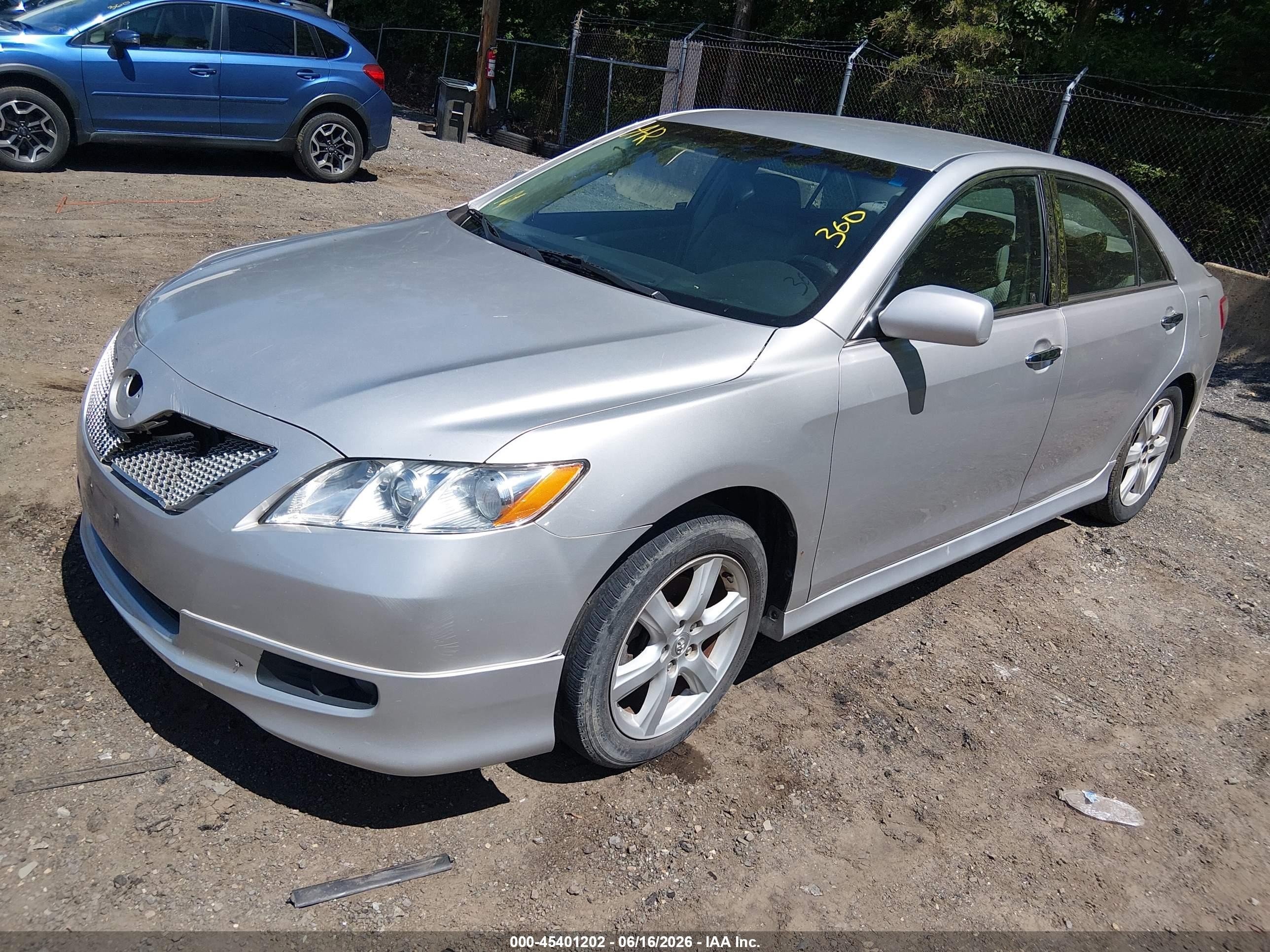 2009 Toyota Camry Se Silver vin: 4T1BE46K69U835144