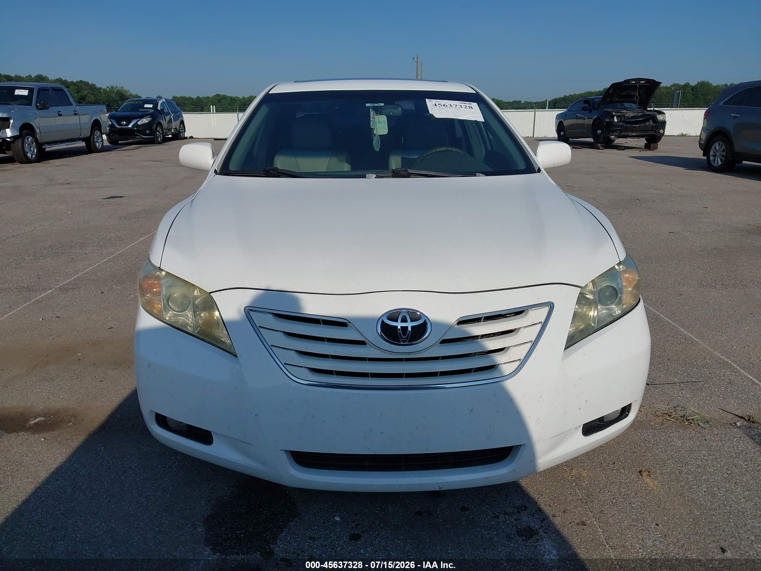 2009 Toyota Camry Xle White vin: 4T1BE46K69U851795