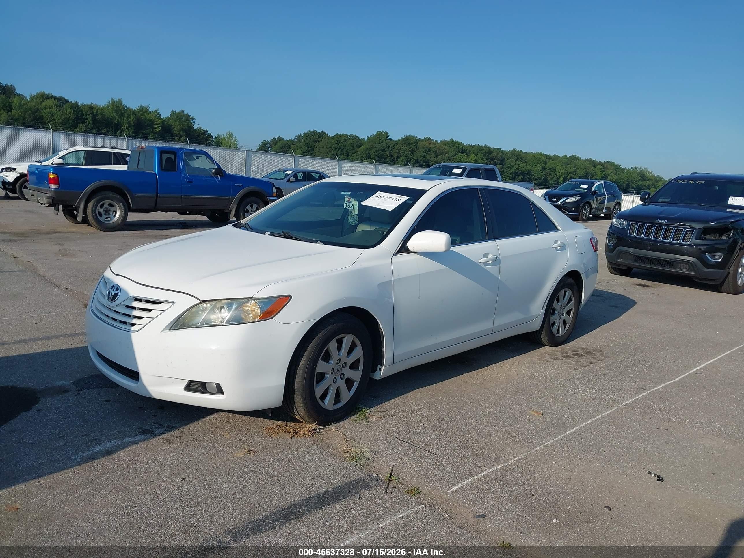 2009 Toyota Camry Xle White vin: 4T1BE46K69U851795