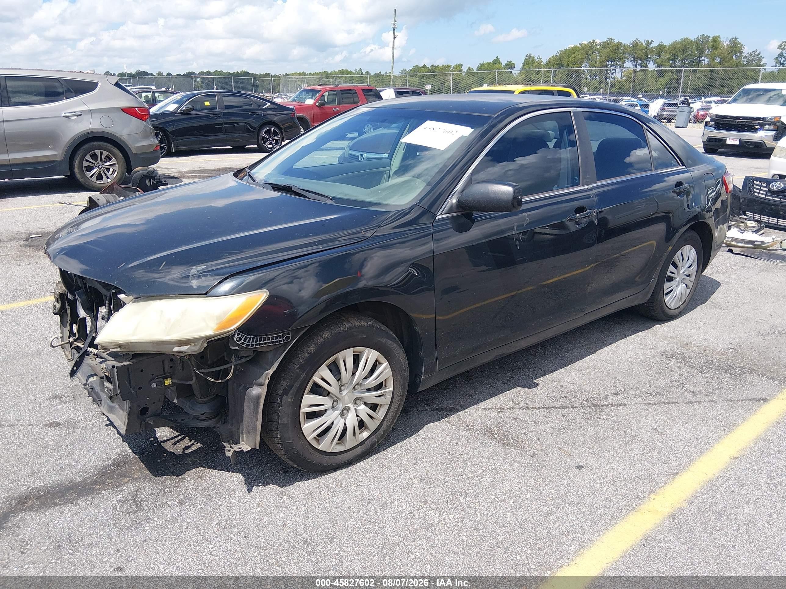 2009 Toyota Camry Le Black vin: 4T1BE46K69U883274