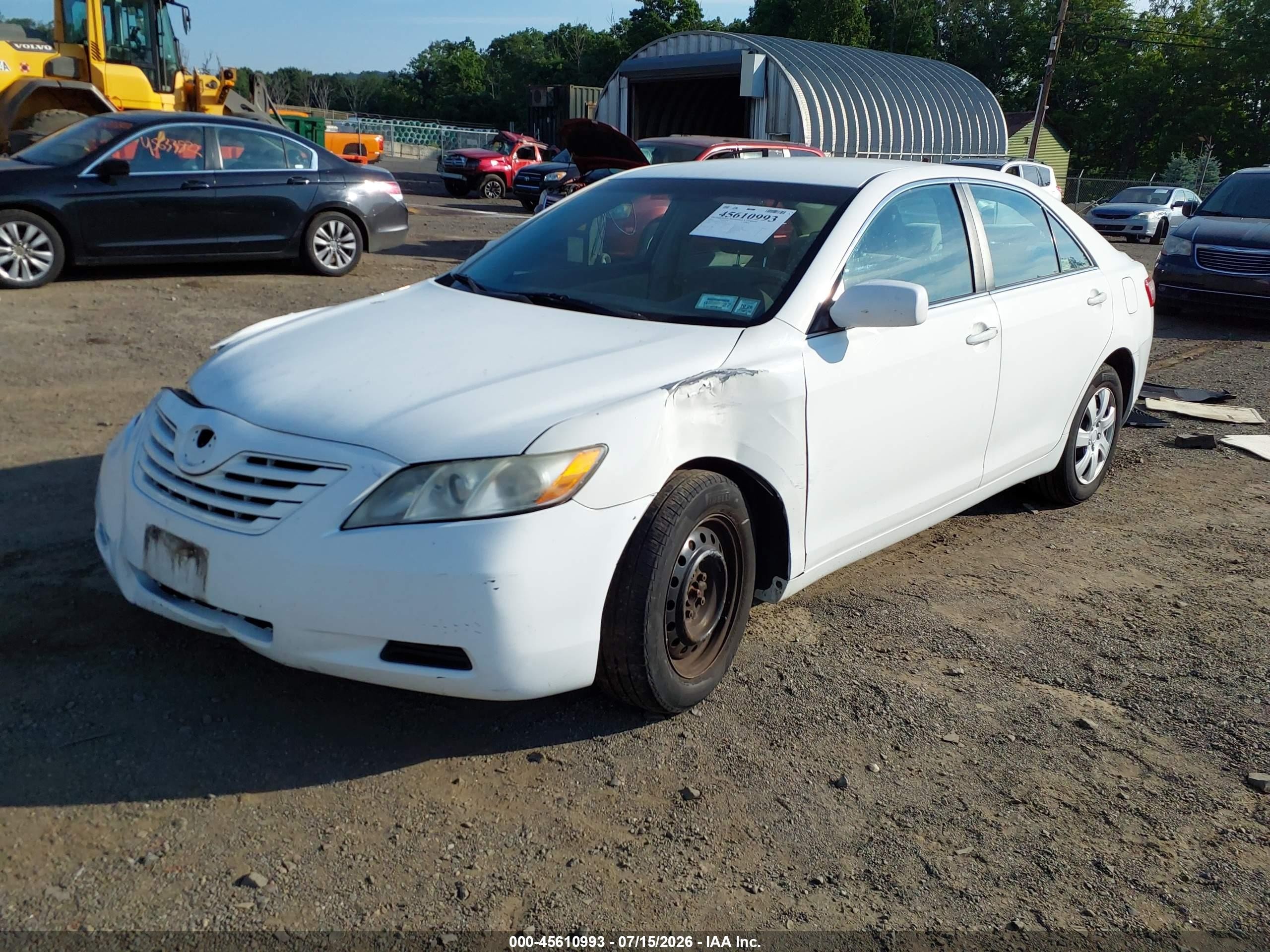 2009 Toyota Camry Le White vin: 4T1BE46K69U895778