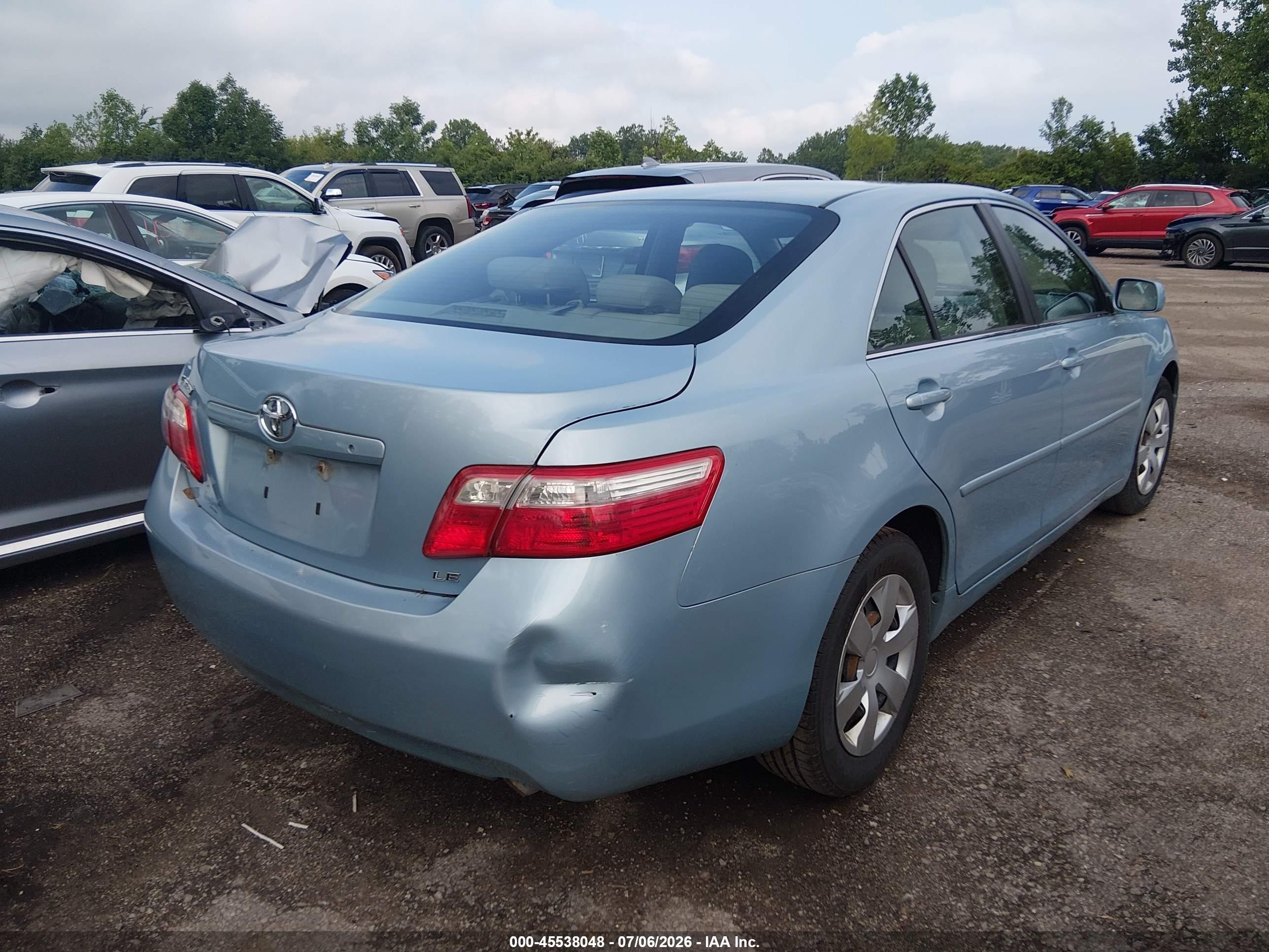 2009 Toyota Camry Le Blue vin: 4T1BE46K69U898129