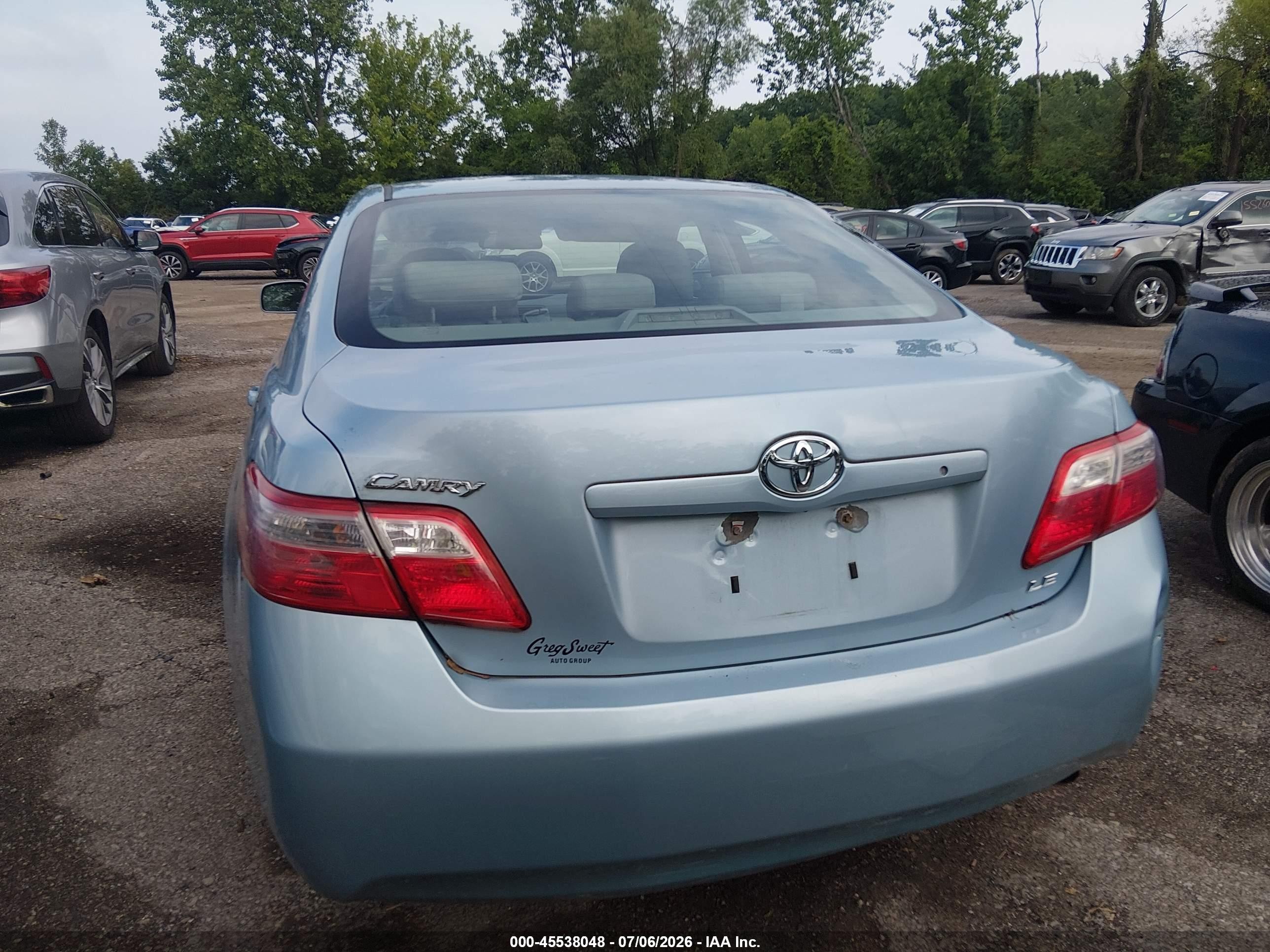 2009 Toyota Camry Le Blue vin: 4T1BE46K69U898129