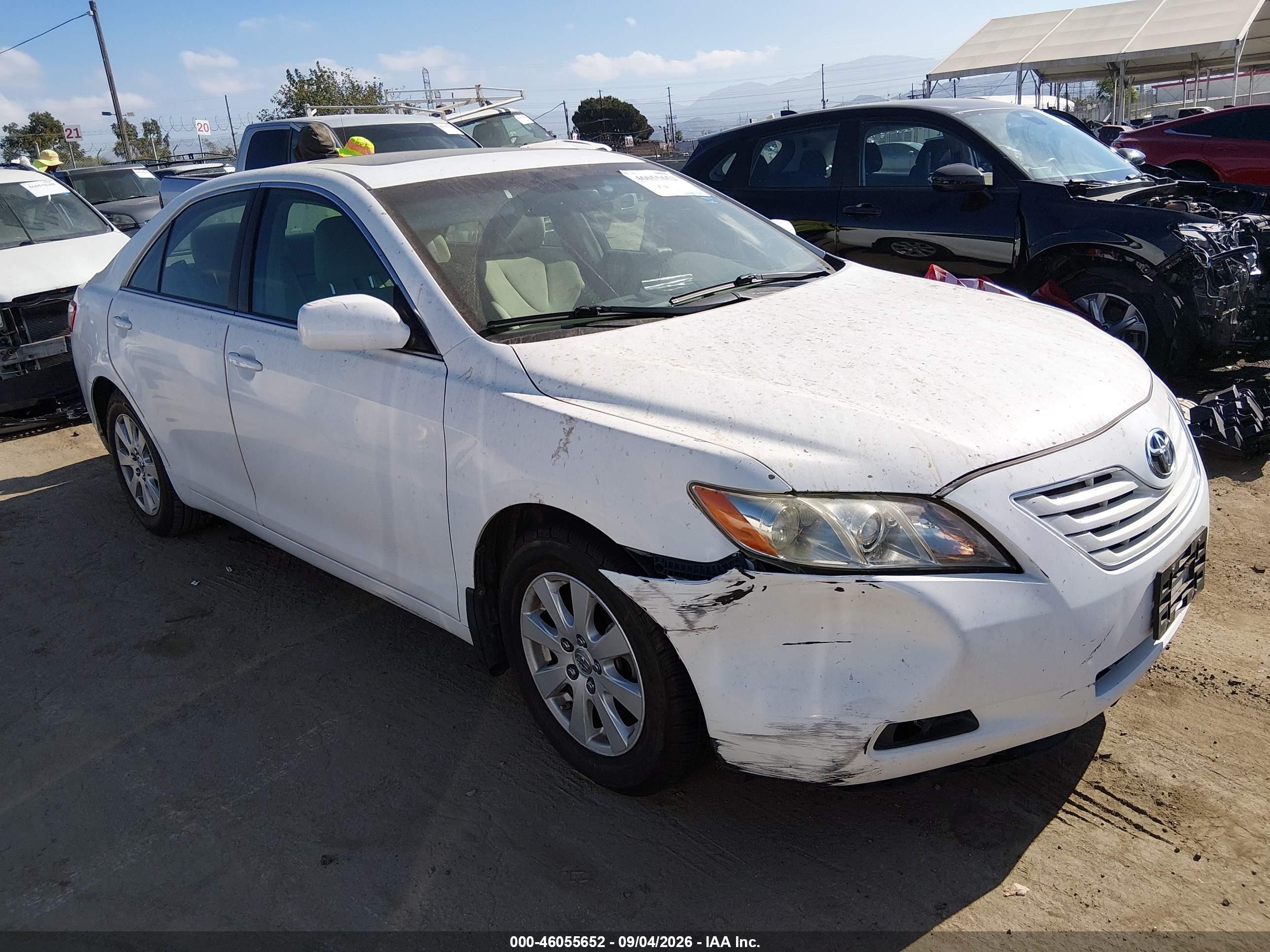 2009 Toyota Camry Xle White vin: 4T1BE46K69U919898