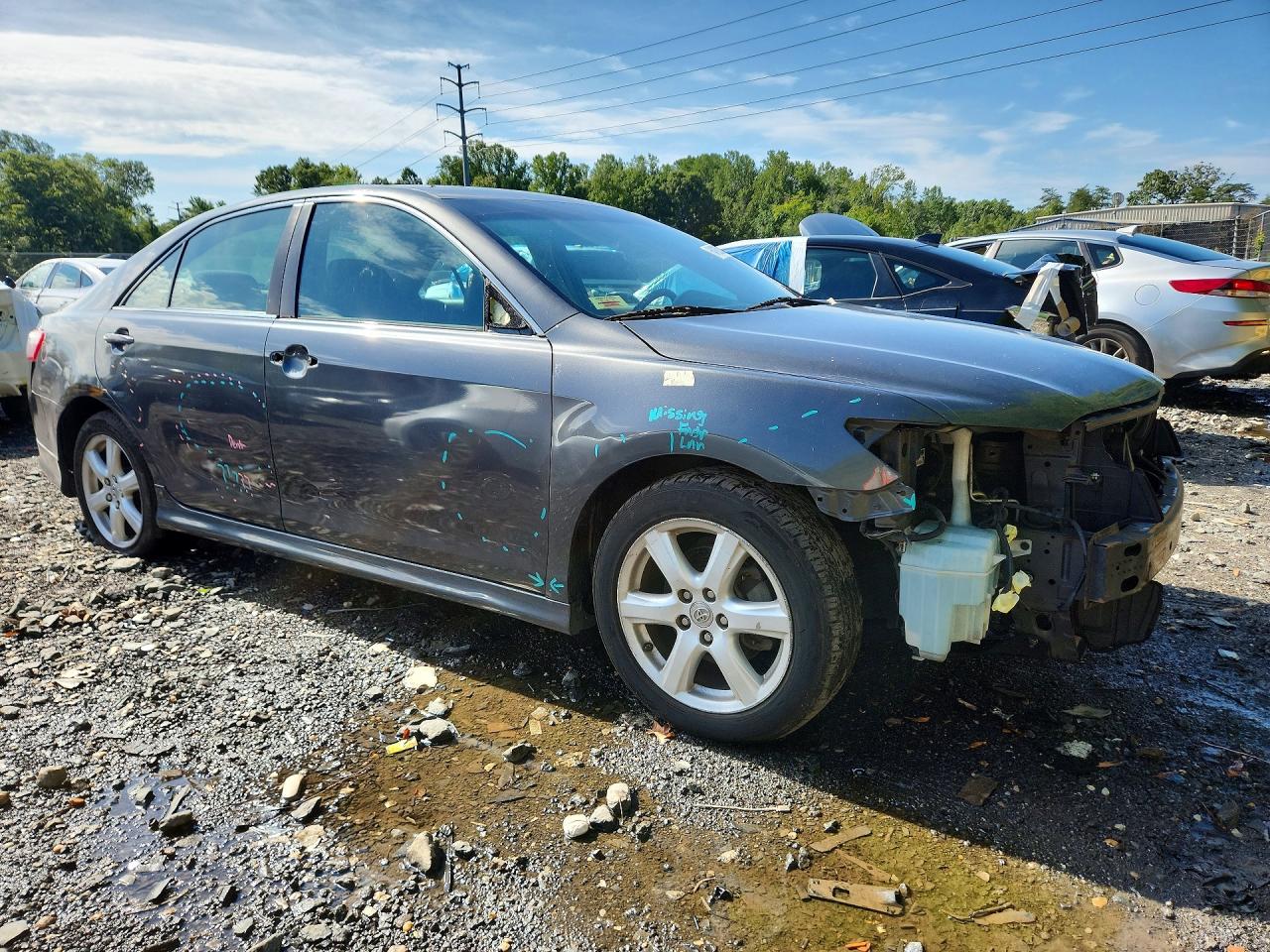 2007 Toyota Camry Se Charcoal vin: 4T1BE46K77U046711