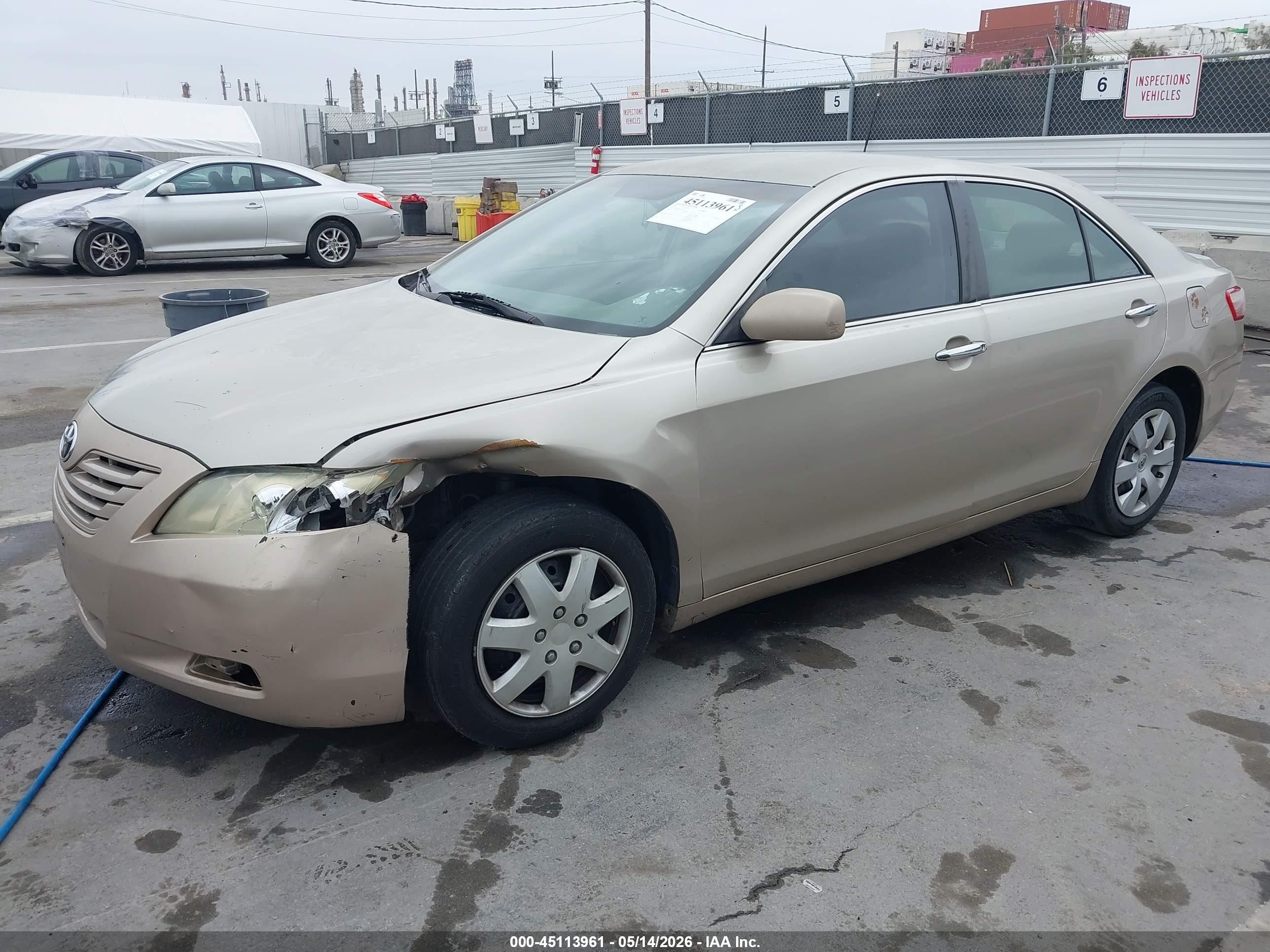 2007 Toyota Camry Ce/le/xle/se Золотой vin: 4T1BE46K77U054260
