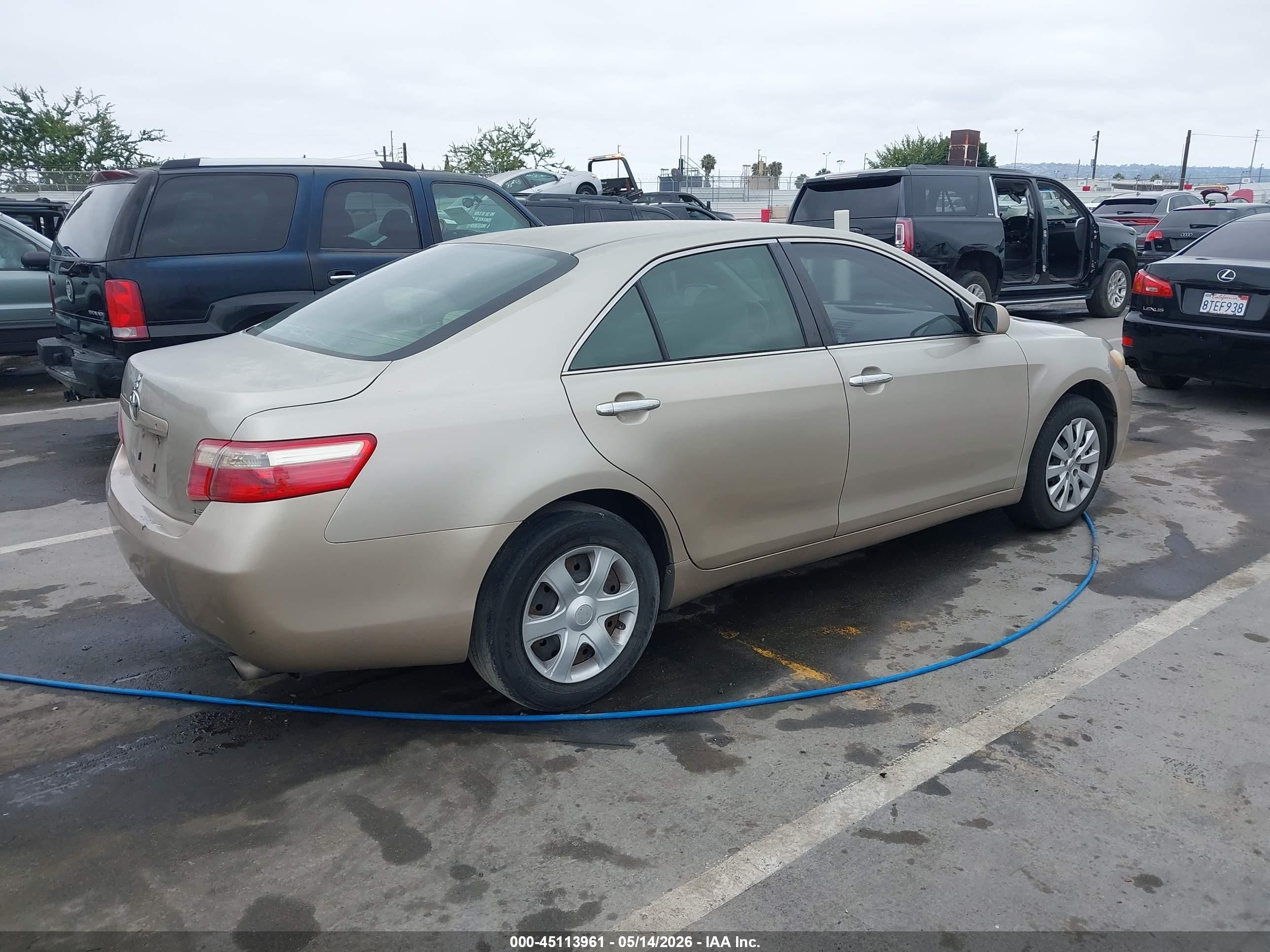 2007 Toyota Camry Ce/le/xle/se Золотой vin: 4T1BE46K77U054260
