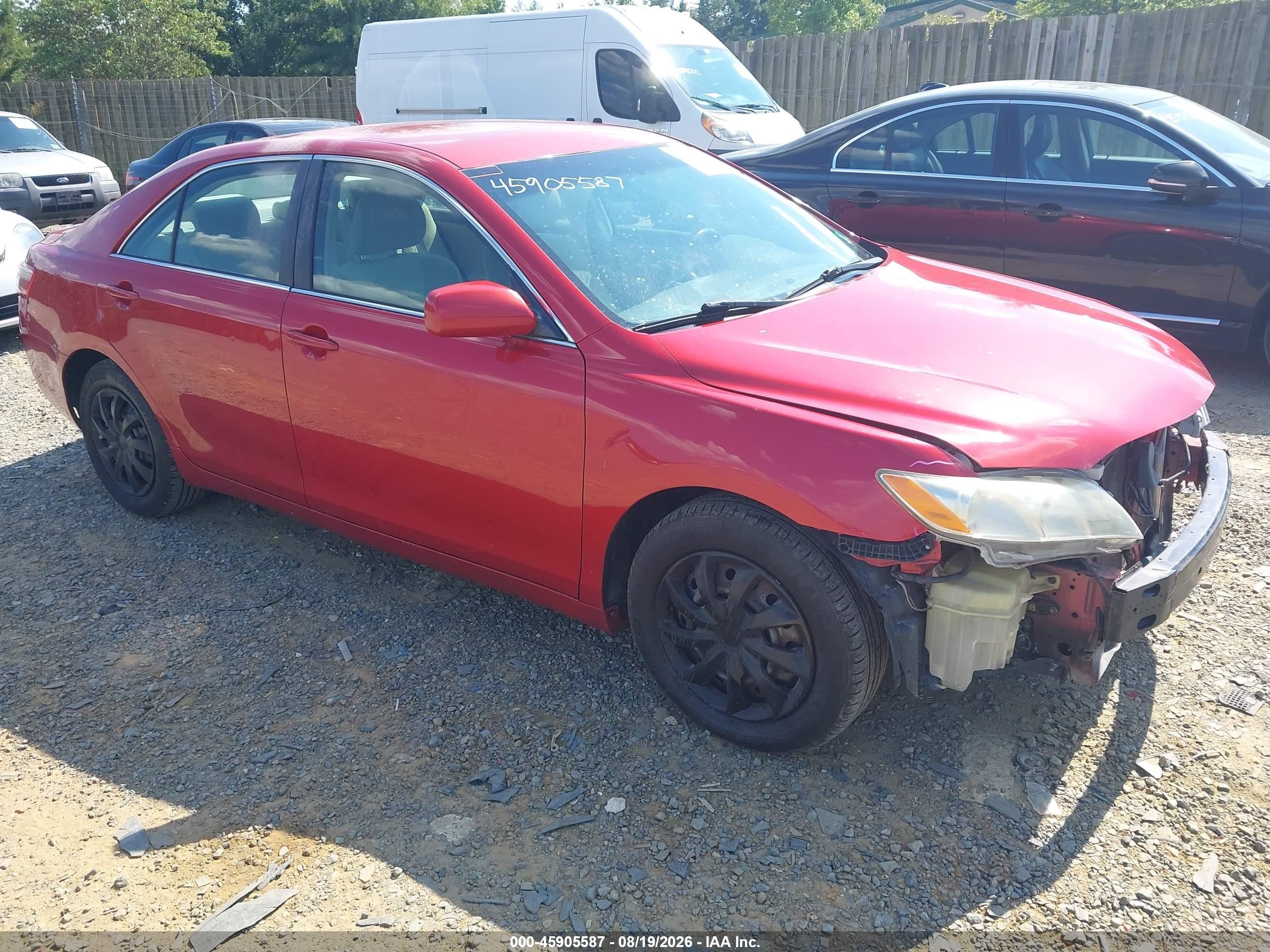 2007 Toyota Camry Le Red vin: 4T1BE46K77U076775